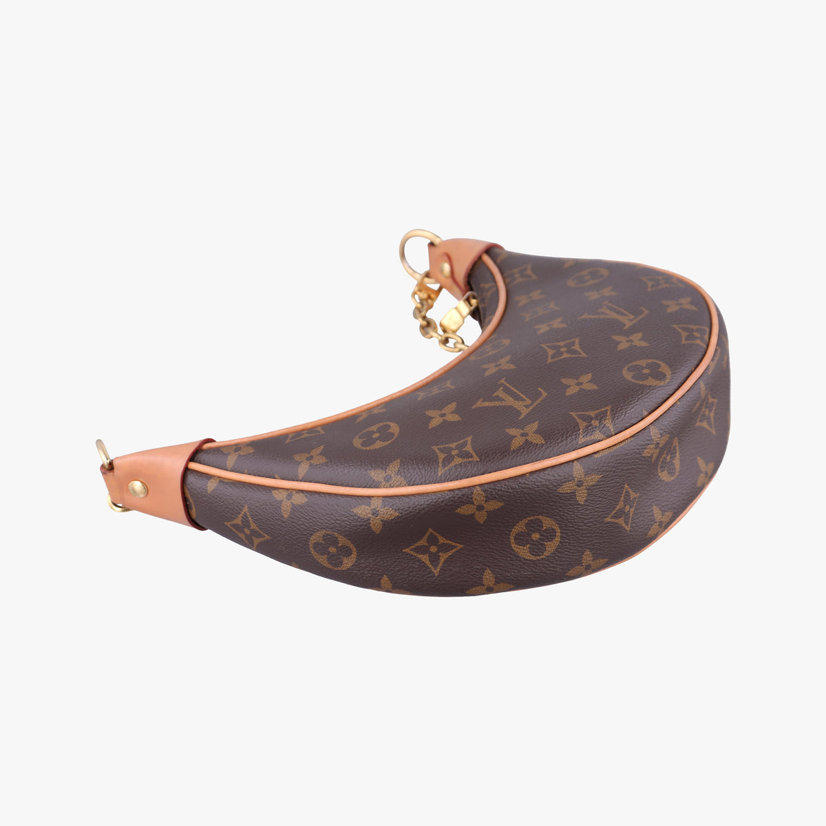 Pre-owned Louis Vuitton loop Brown PVC coated canvas M81098 shoulderbag | stylenewstar