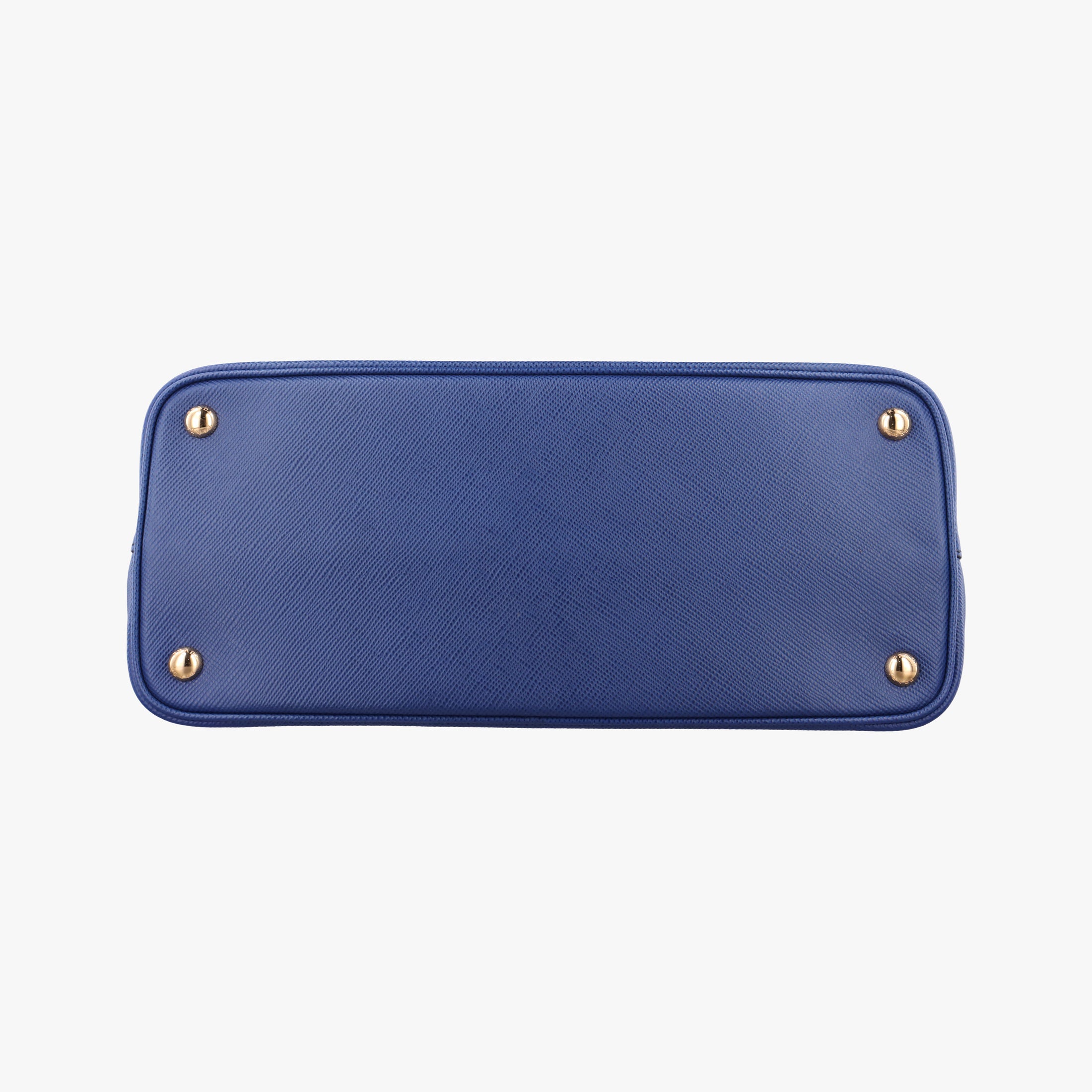 Pre-owned Prada Double Cuir Blue SAFFIANO Leather B2756T handbag | stylenewstar