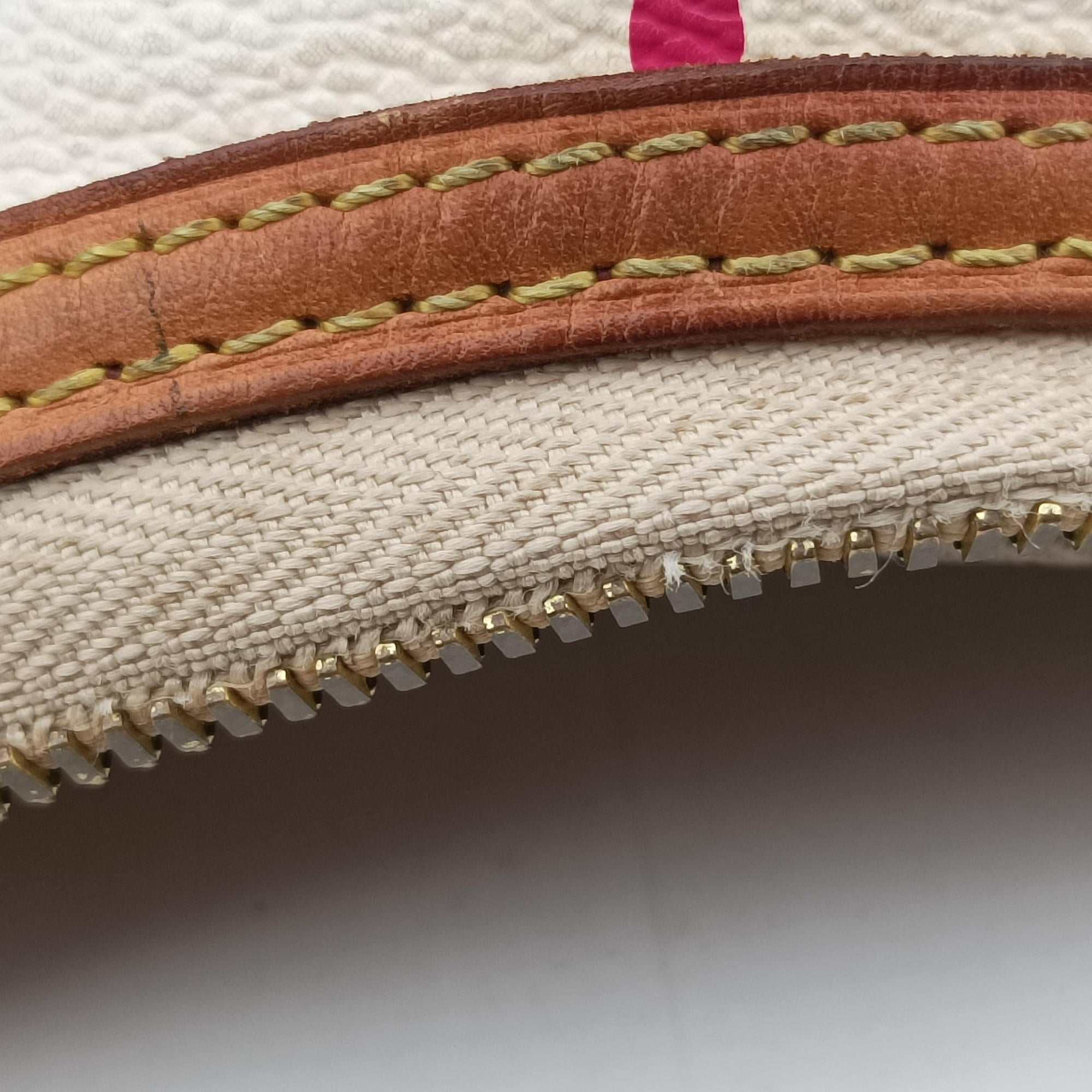 Pre-owned Louis Vuitton GRETA white Monogram Multicolor M40195 shoulderbag | stylenewstar