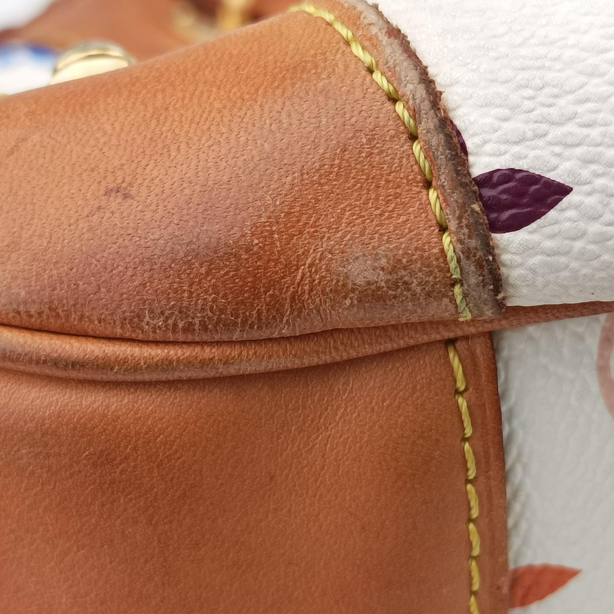 Pre-owned Louis Vuitton GRETA white Monogram Multicolor M40195 shoulderbag | stylenewstar