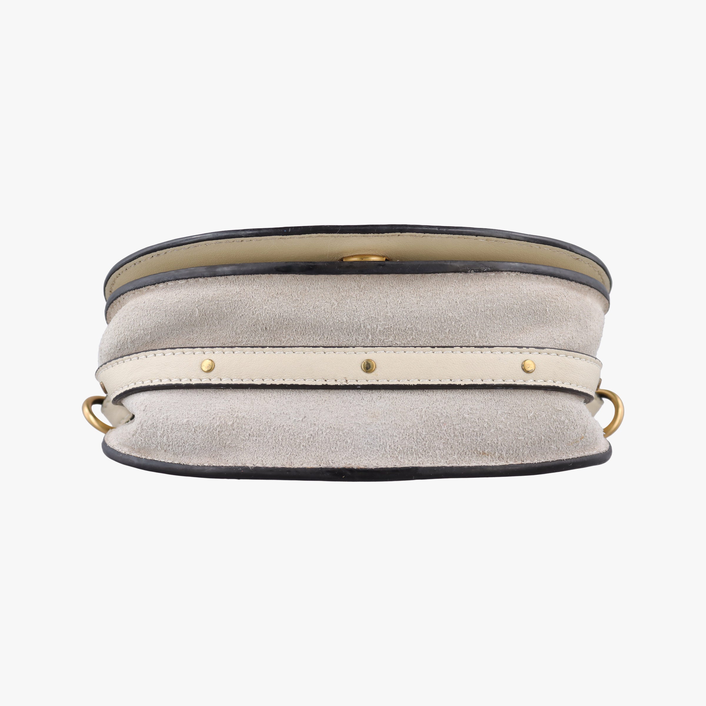 Pre-owned Chloe Bracelet Nile White Leather  shoulderbag | stylenewstar