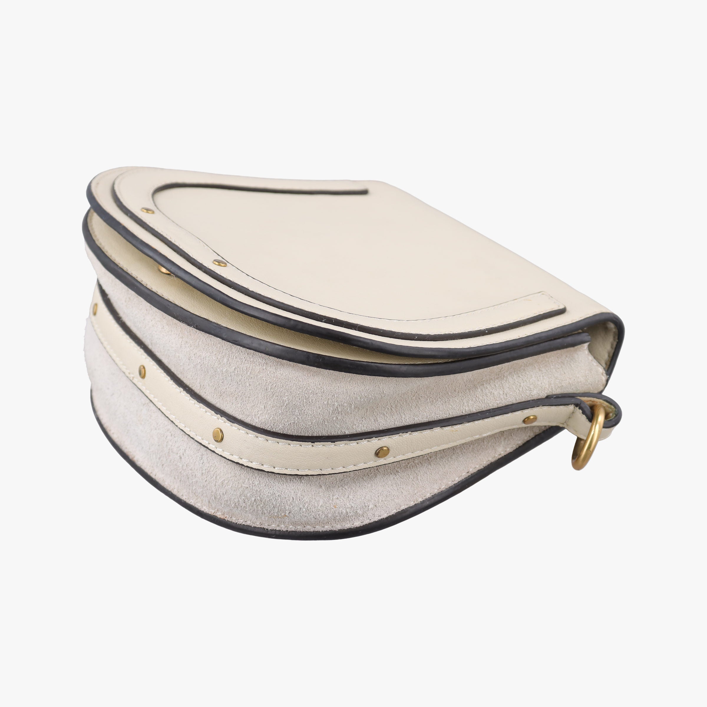 Pre-owned Chloe Bracelet Nile White Leather  shoulderbag | stylenewstar