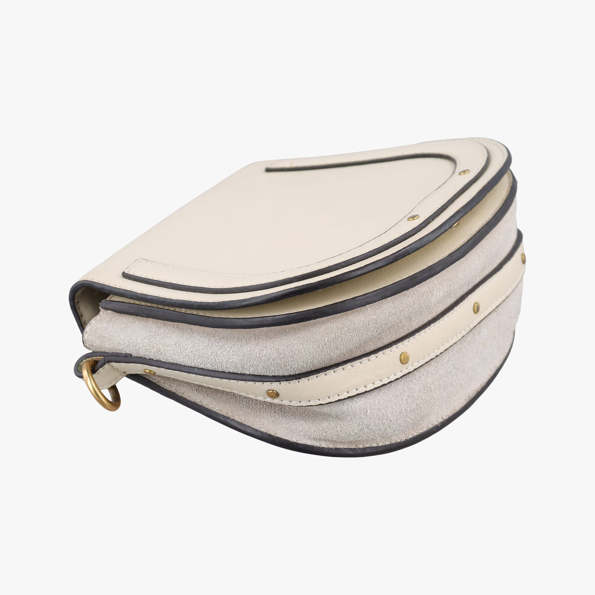 Pre-owned Chloe Bracelet Nile White Leather  shoulderbag | stylenewstar