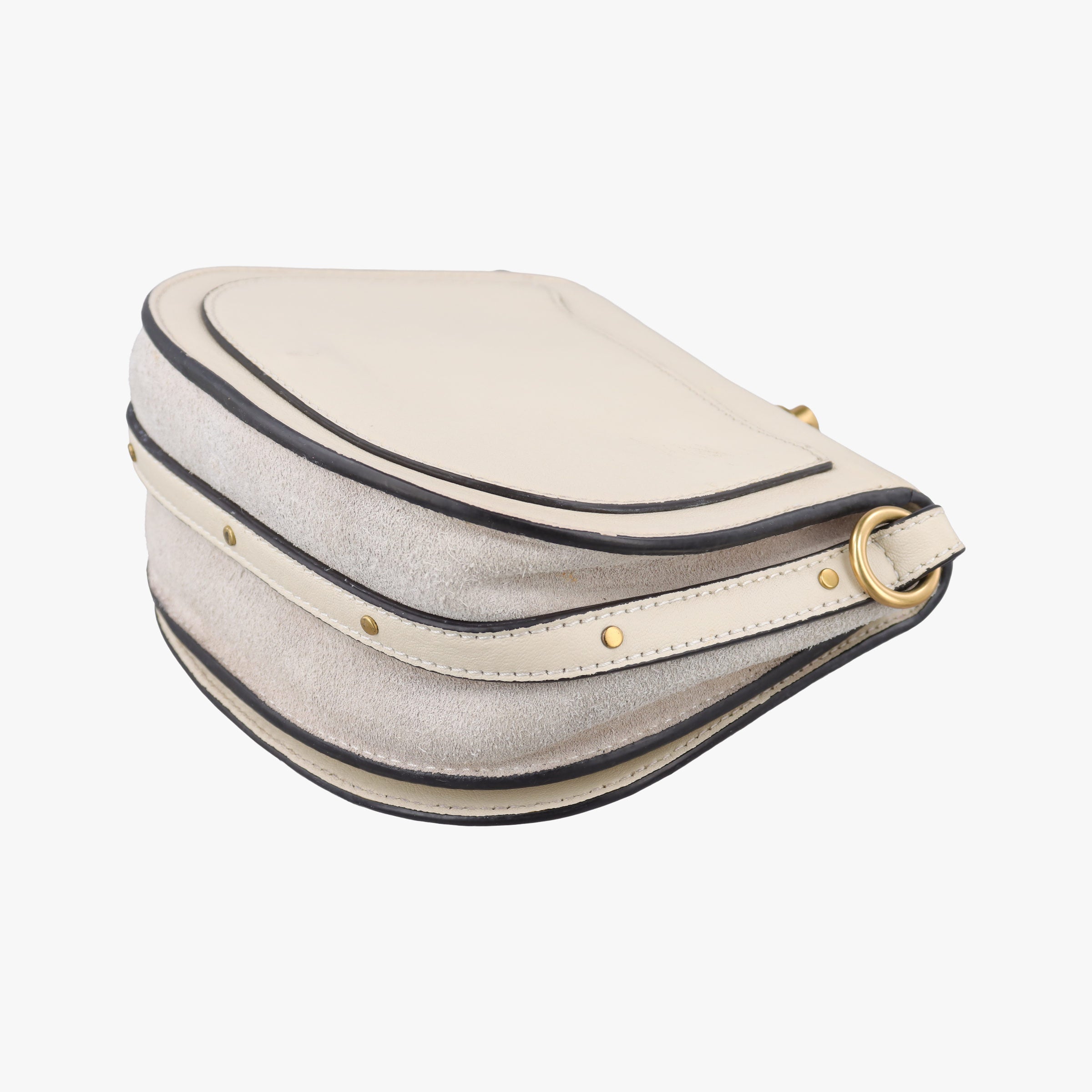 Pre-owned Chloe Bracelet Nile White Leather  shoulderbag | stylenewstar