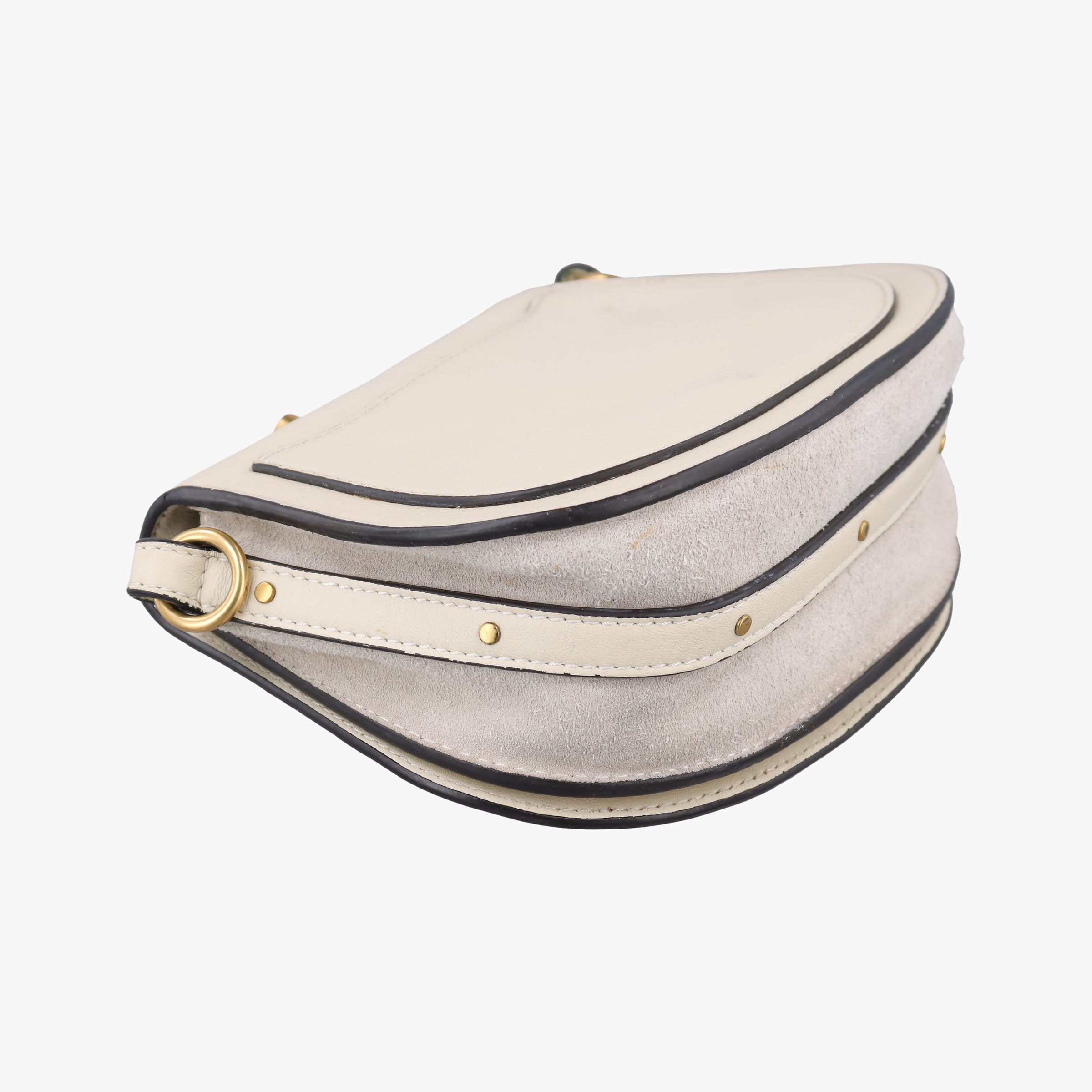 Pre-owned Chloe Bracelet Nile White Leather  shoulderbag | stylenewstar