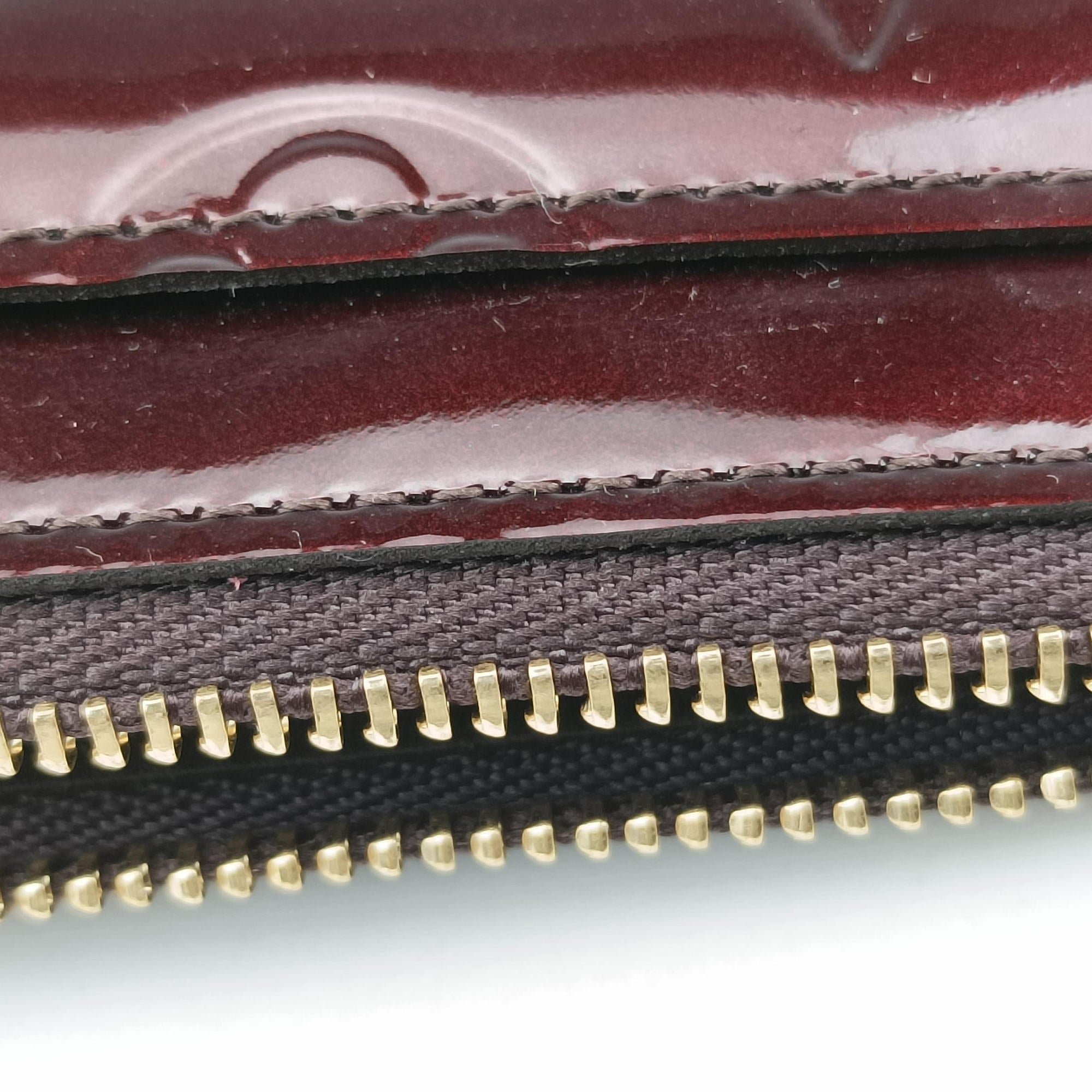 Pre-owned Louis Vuitton Pochette Cles Amarante Vernis M93557 coinpurse | stylenewstar