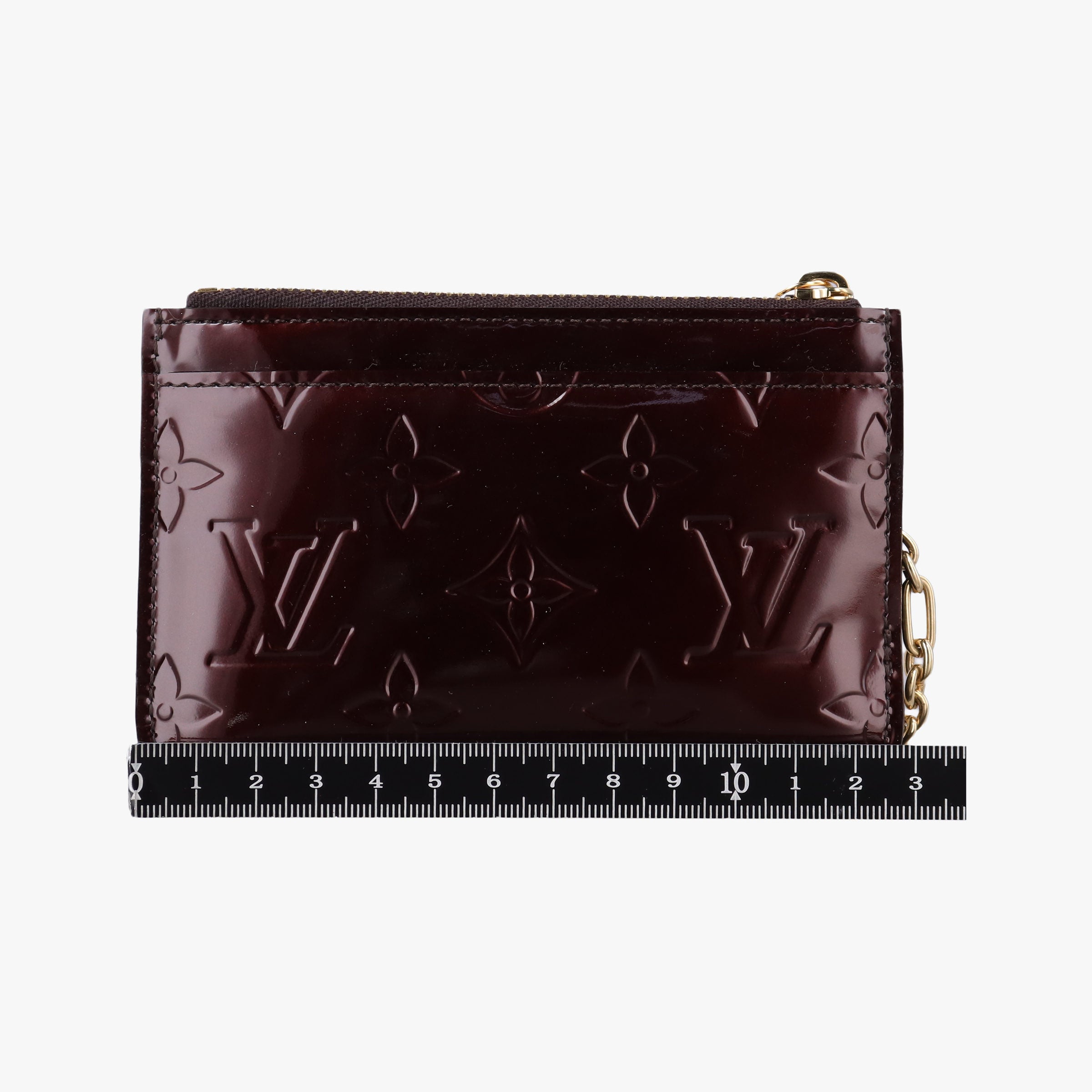 Pre-owned Louis Vuitton Pochette Cles Amarante Vernis M93557 coinpurse | stylenewstar