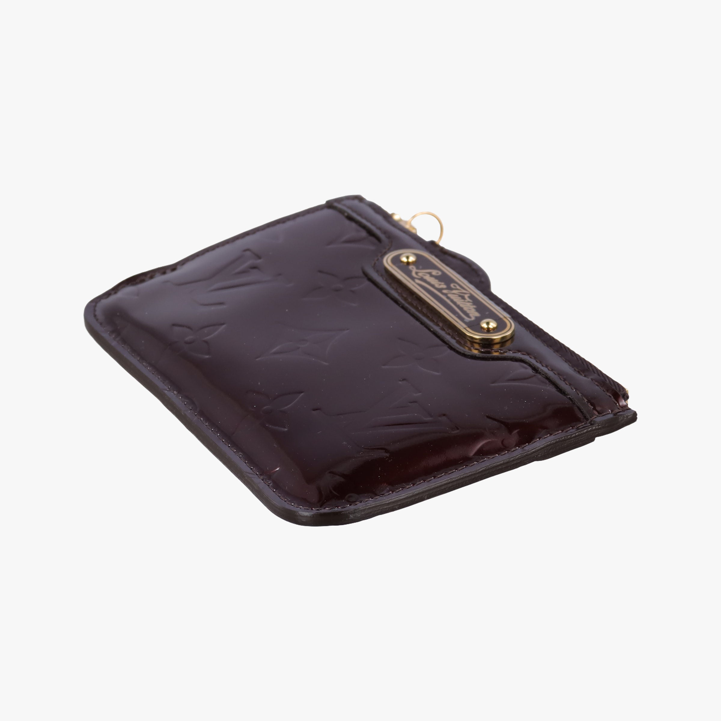 Pre-owned Louis Vuitton Pochette Cles Amarante Vernis M93557 coinpurse | stylenewstar