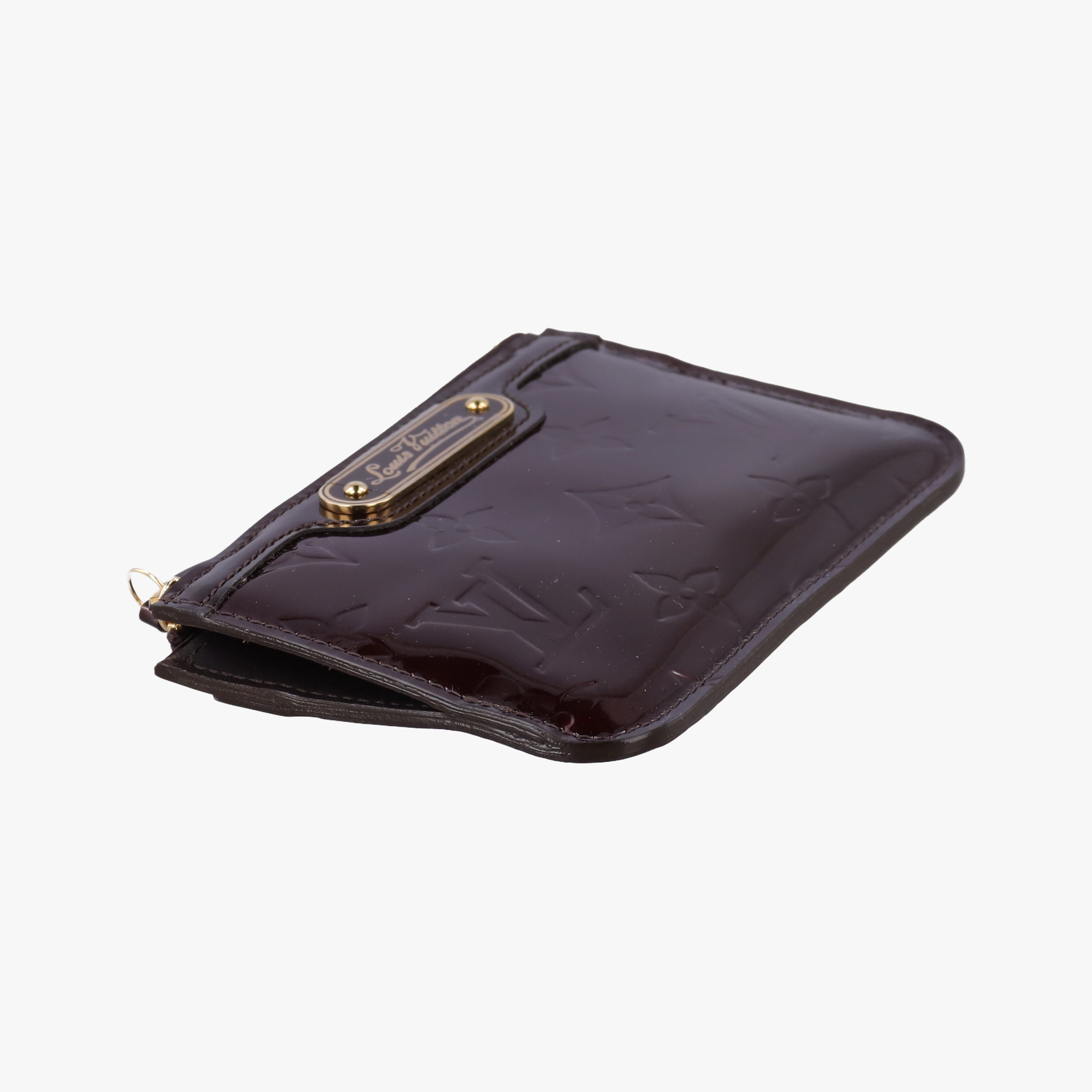 Pre-owned Louis Vuitton Pochette Cles Amarante Vernis M93557 coinpurse | stylenewstar
