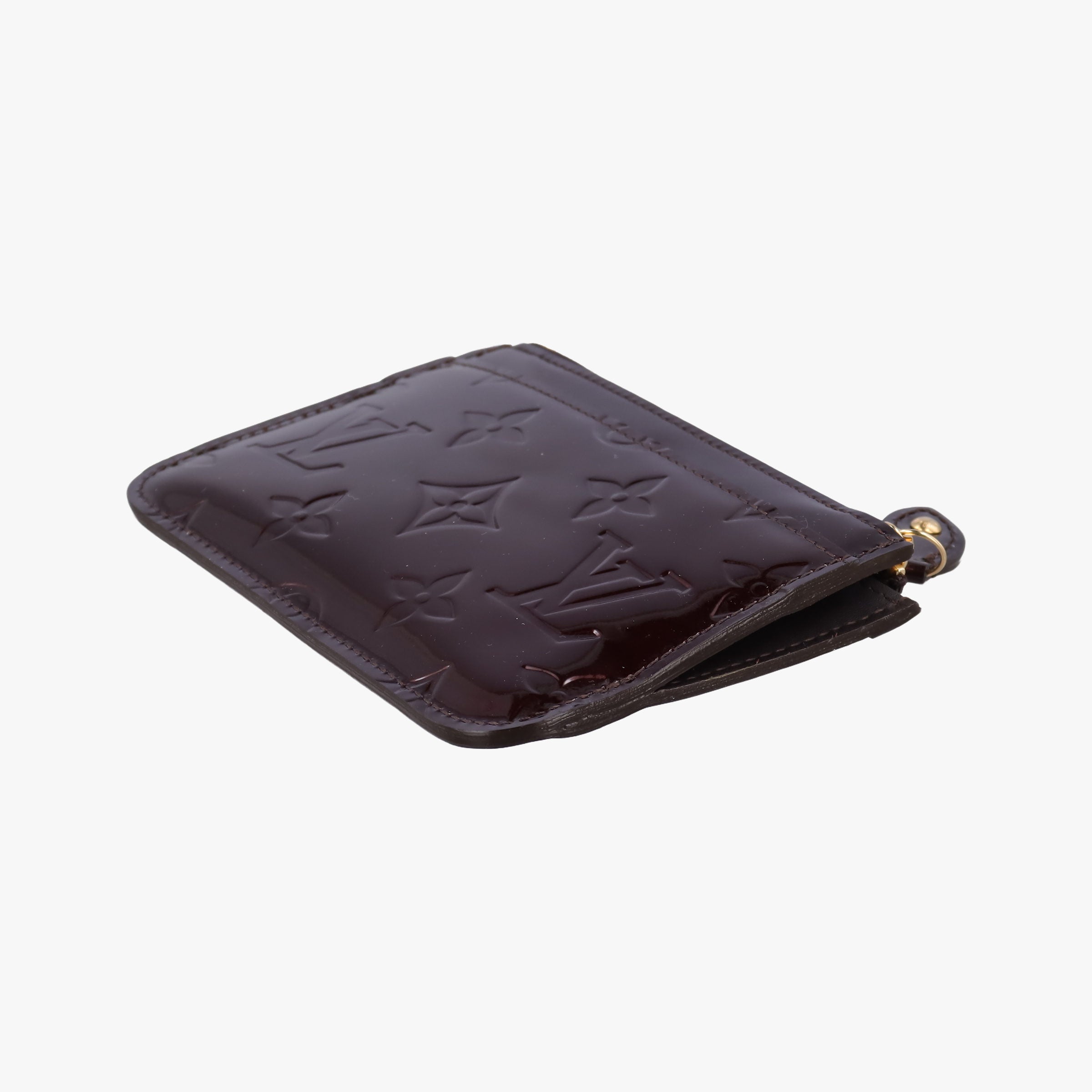 Pre-owned Louis Vuitton Pochette Cles Amarante Vernis M93557 coinpurse | stylenewstar