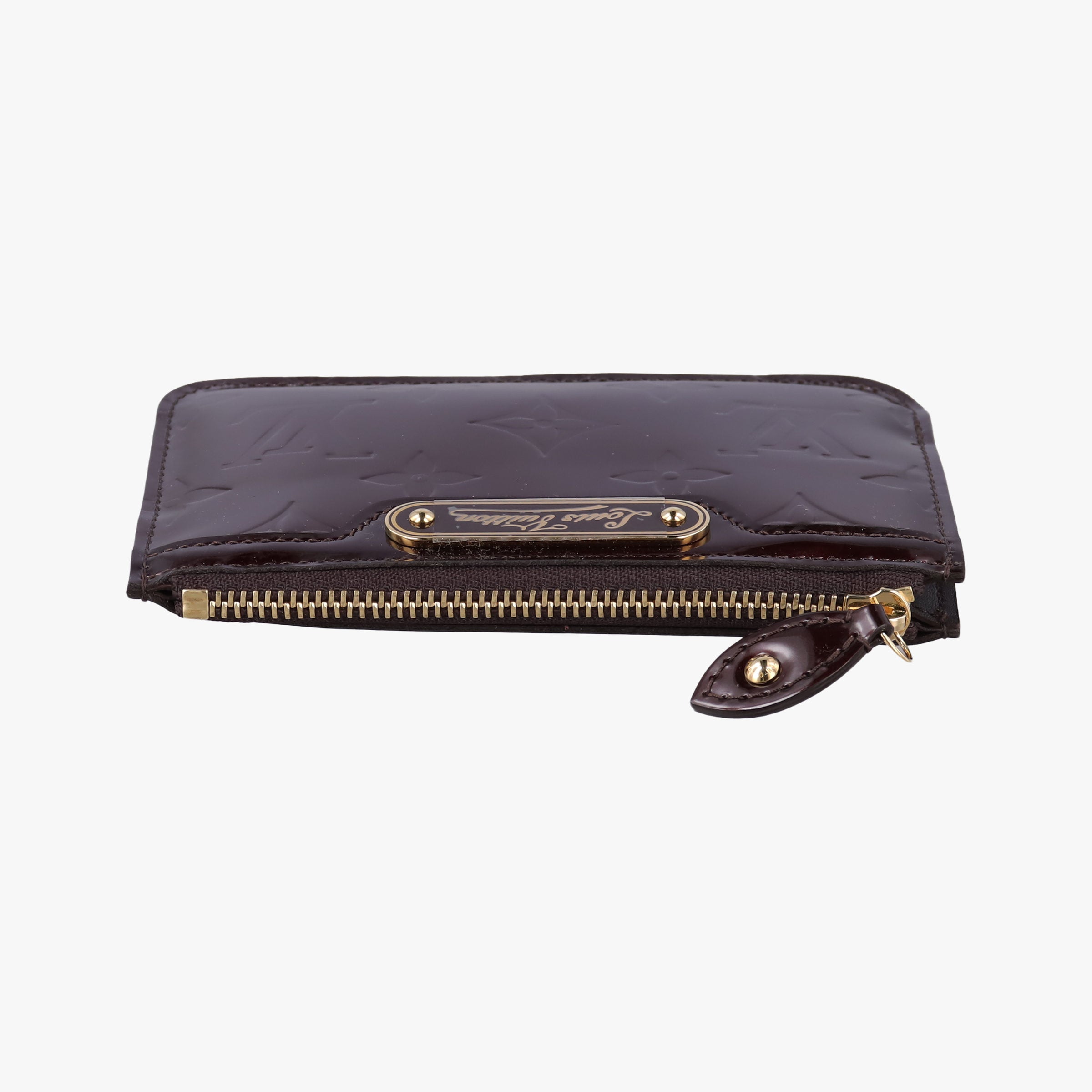 Pre-owned Louis Vuitton Pochette Cles Amarante Vernis M93557 coinpurse | stylenewstar