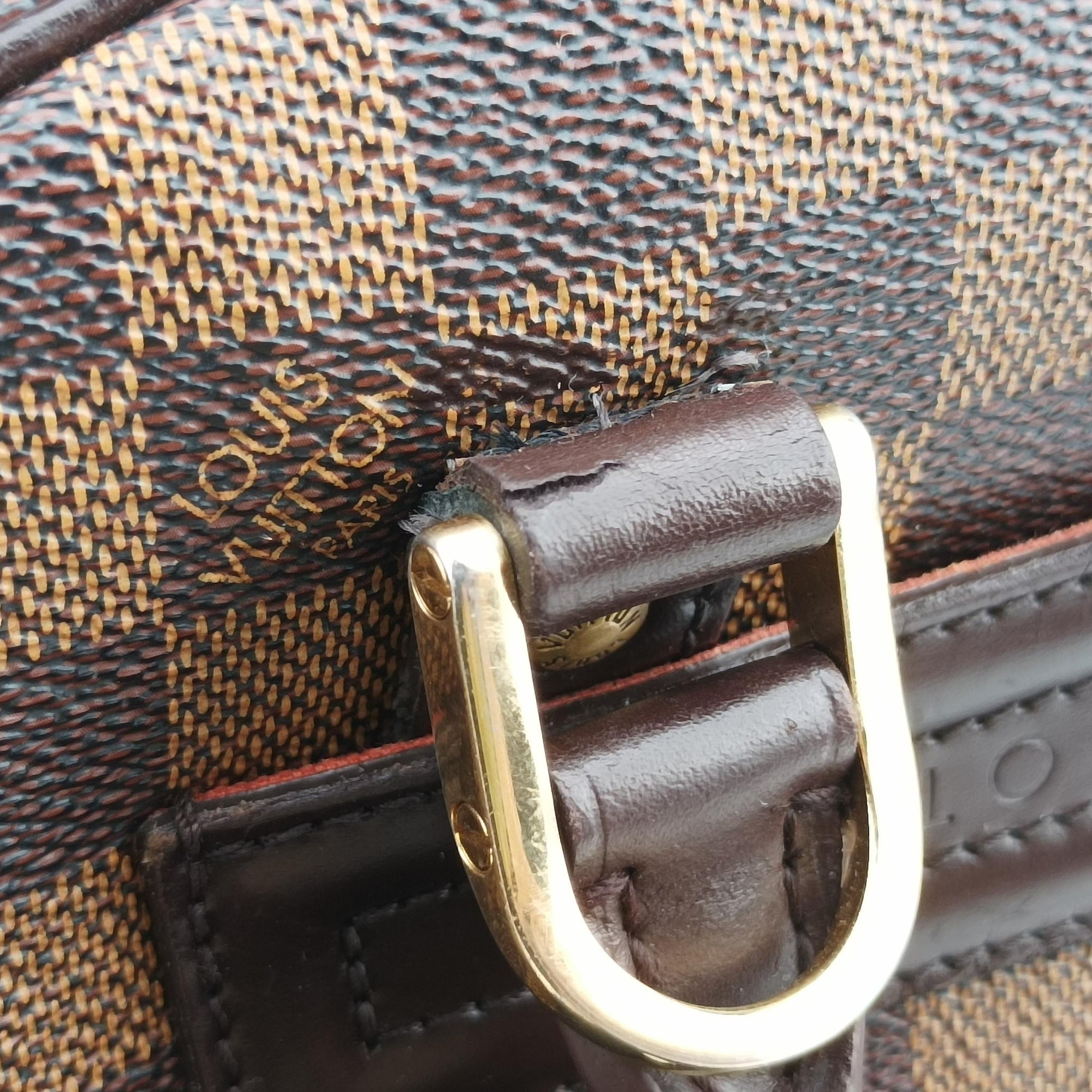 Pre-owned Louis Vuitton Nolita EBENE Damier Canvas N41455 handbag | stylenewstar