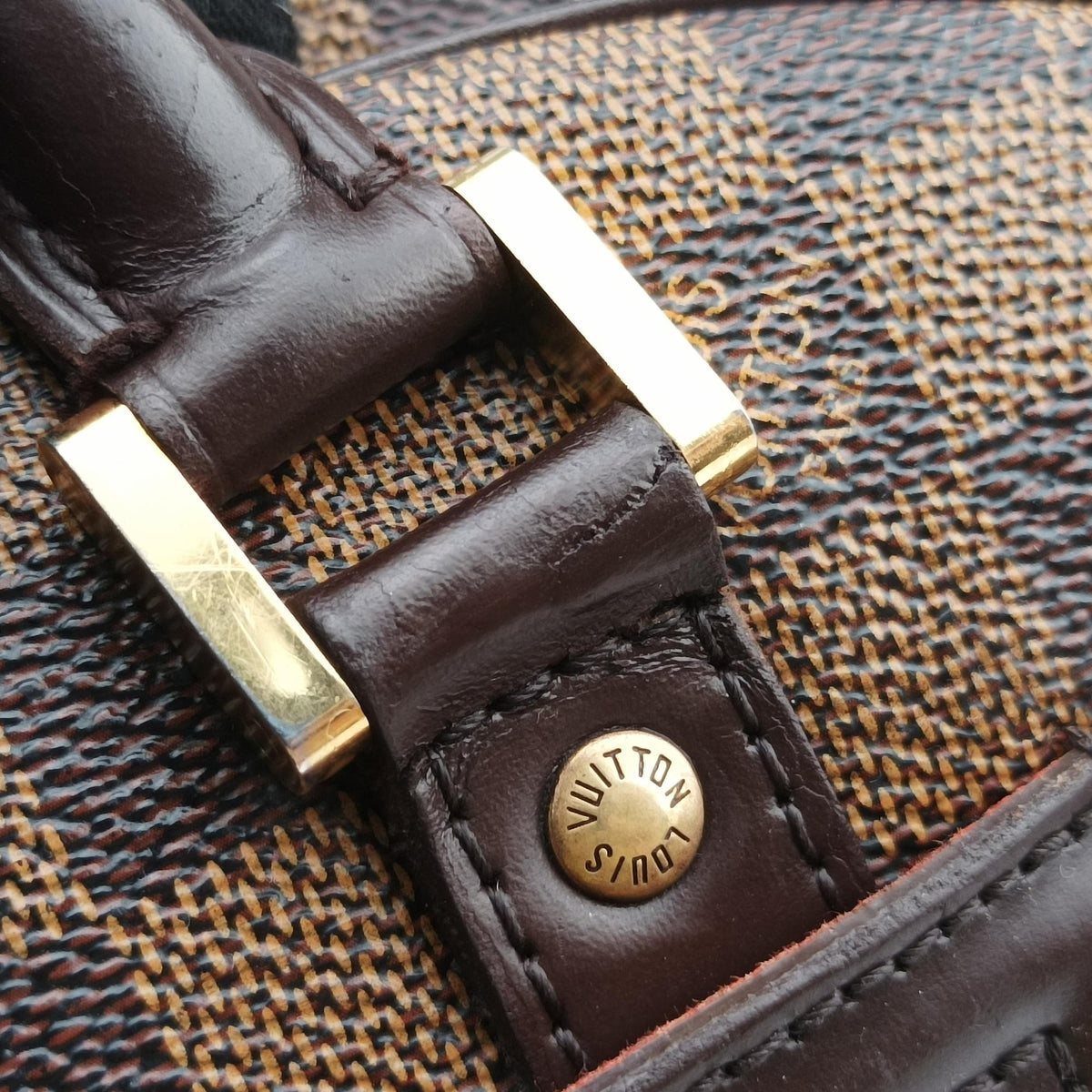 Pre-owned Louis Vuitton Nolita EBENE Damier Canvas N41455 handbag | stylenewstar