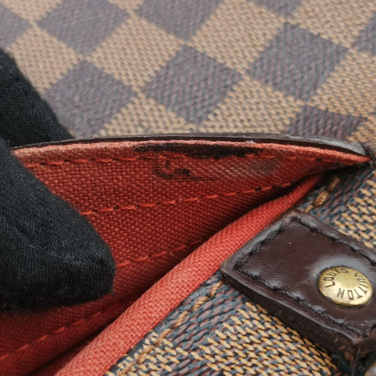 Pre-owned Louis Vuitton Nolita EBENE Damier Canvas N41455 handbag | stylenewstar