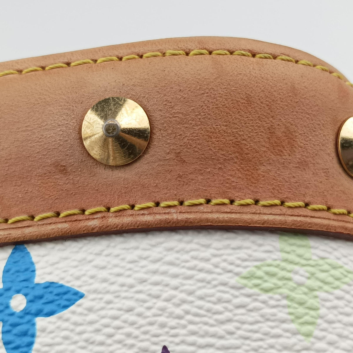 Pre-owned Louis Vuitton Alma PM white Monogram Multicolor M92647 handbag | stylenewstar