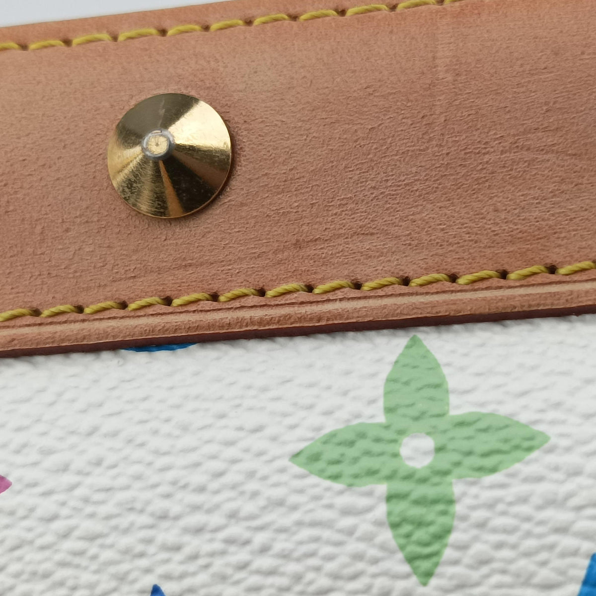 Pre-owned Louis Vuitton Alma PM white Monogram Multicolor M92647 handbag | stylenewstar