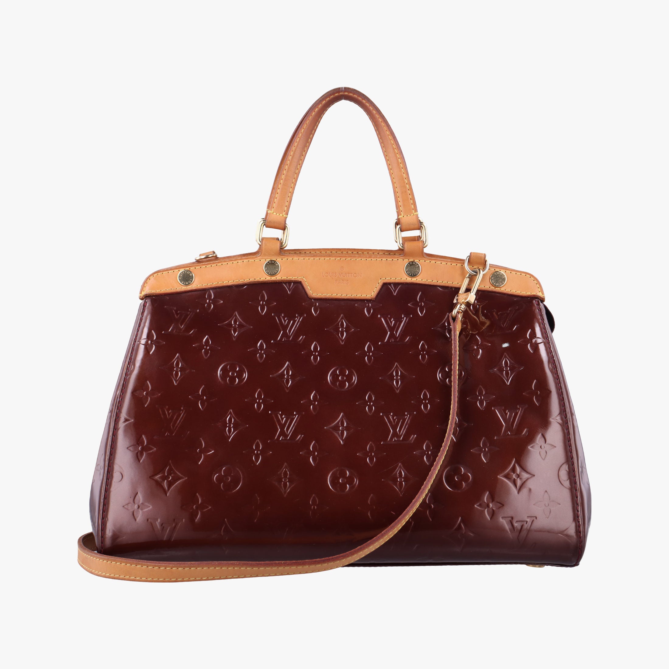 Pre-owned Louis Vuitton Brea MM ROUGE FAUVISTE Vernis M91690 shoulderbag | stylenewstar