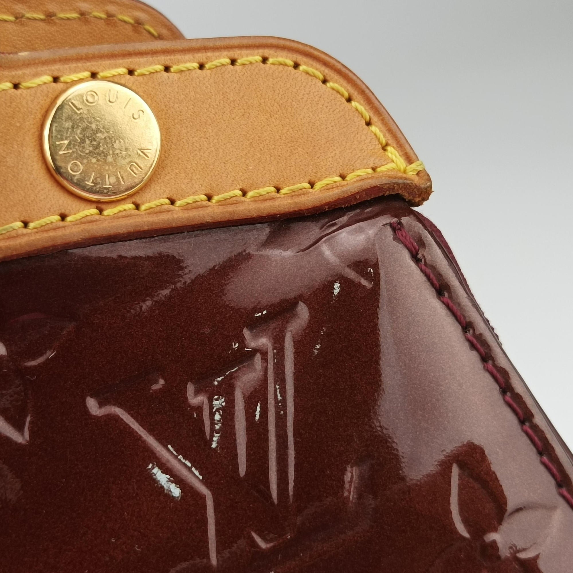 Pre-owned Louis Vuitton Brea MM ROUGE FAUVISTE Vernis M91690 shoulderbag | stylenewstar