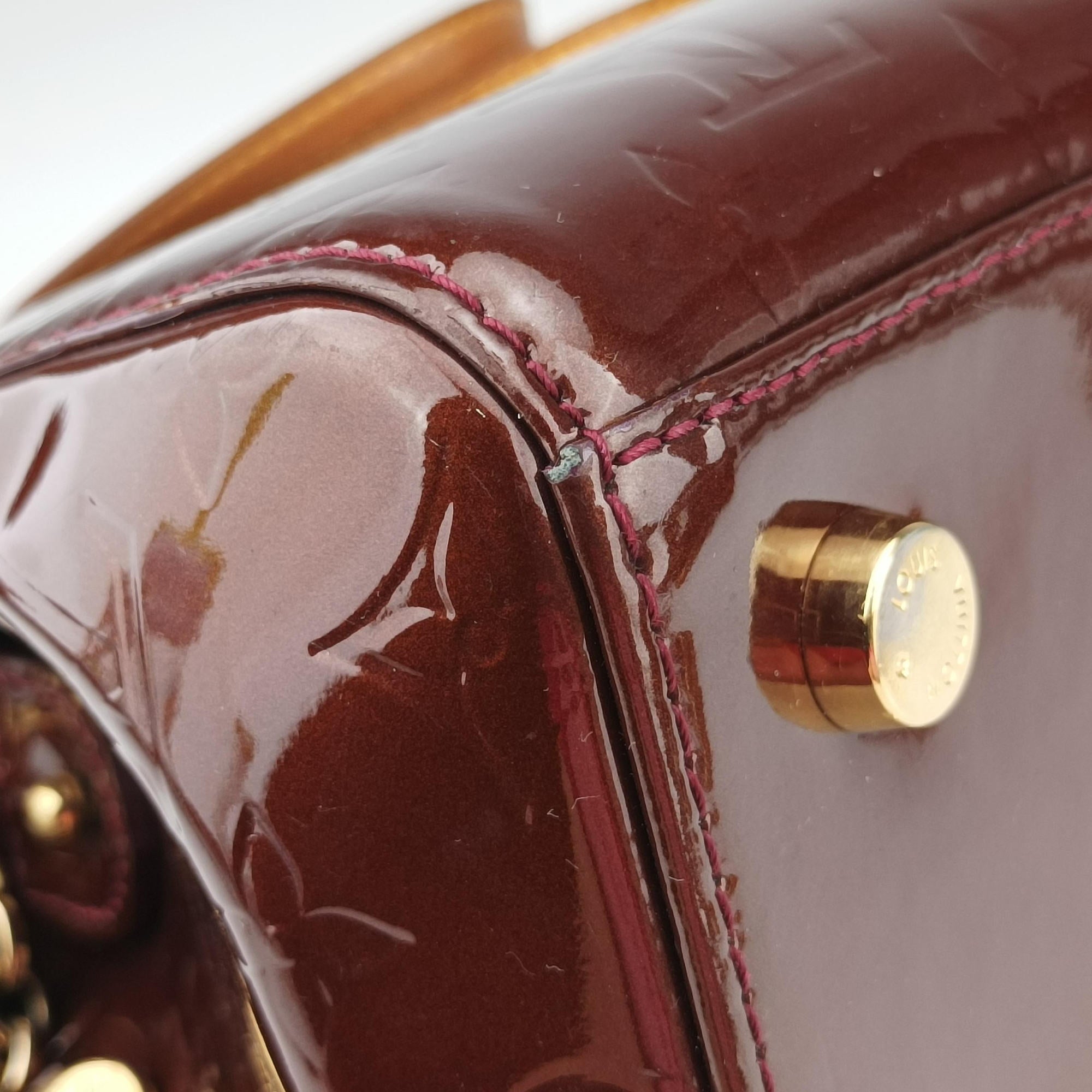 Pre-owned Louis Vuitton Brea MM ROUGE FAUVISTE Vernis M91690 shoulderbag | stylenewstar