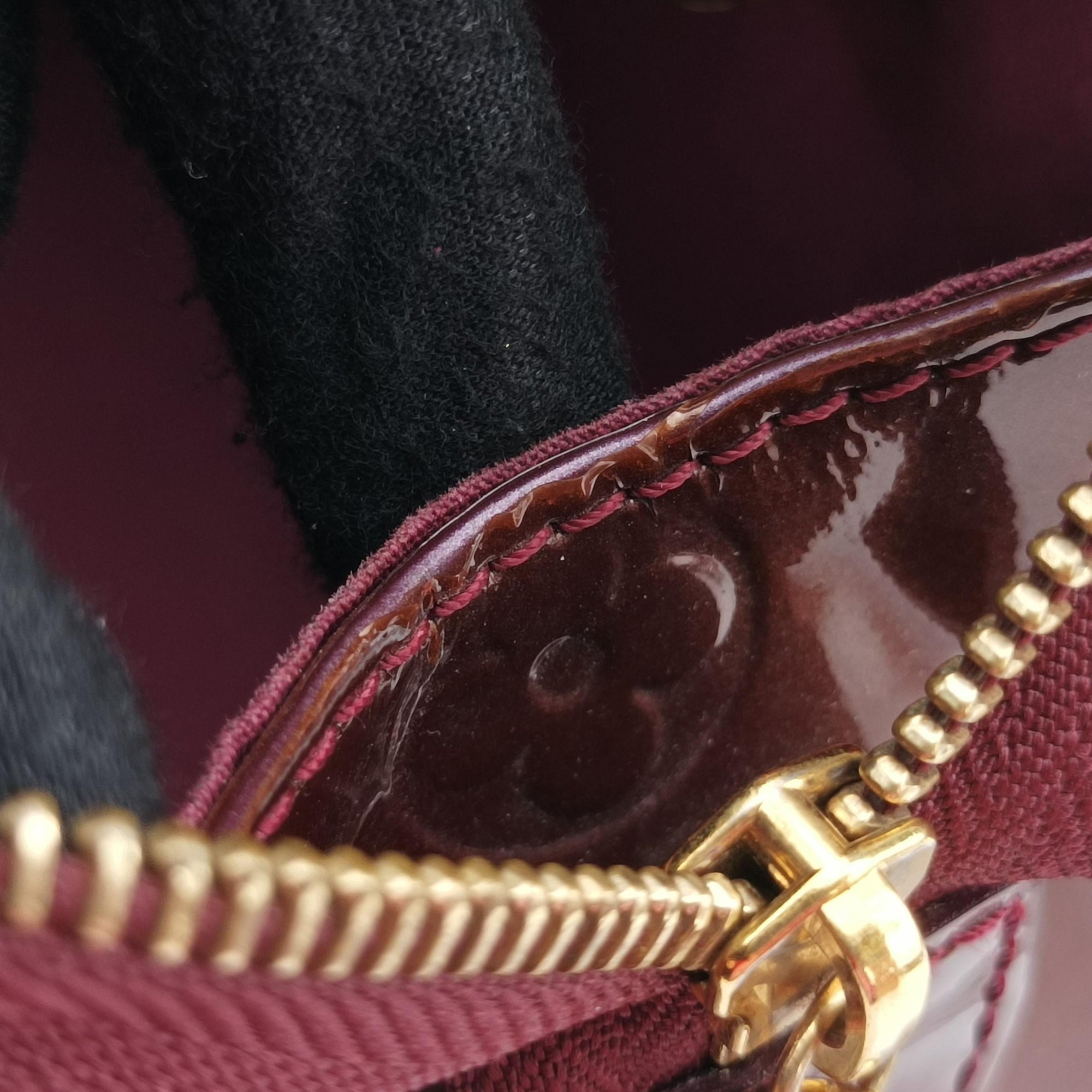 Pre-owned Louis Vuitton Brea MM ROUGE FAUVISTE Vernis M91690 shoulderbag | stylenewstar
