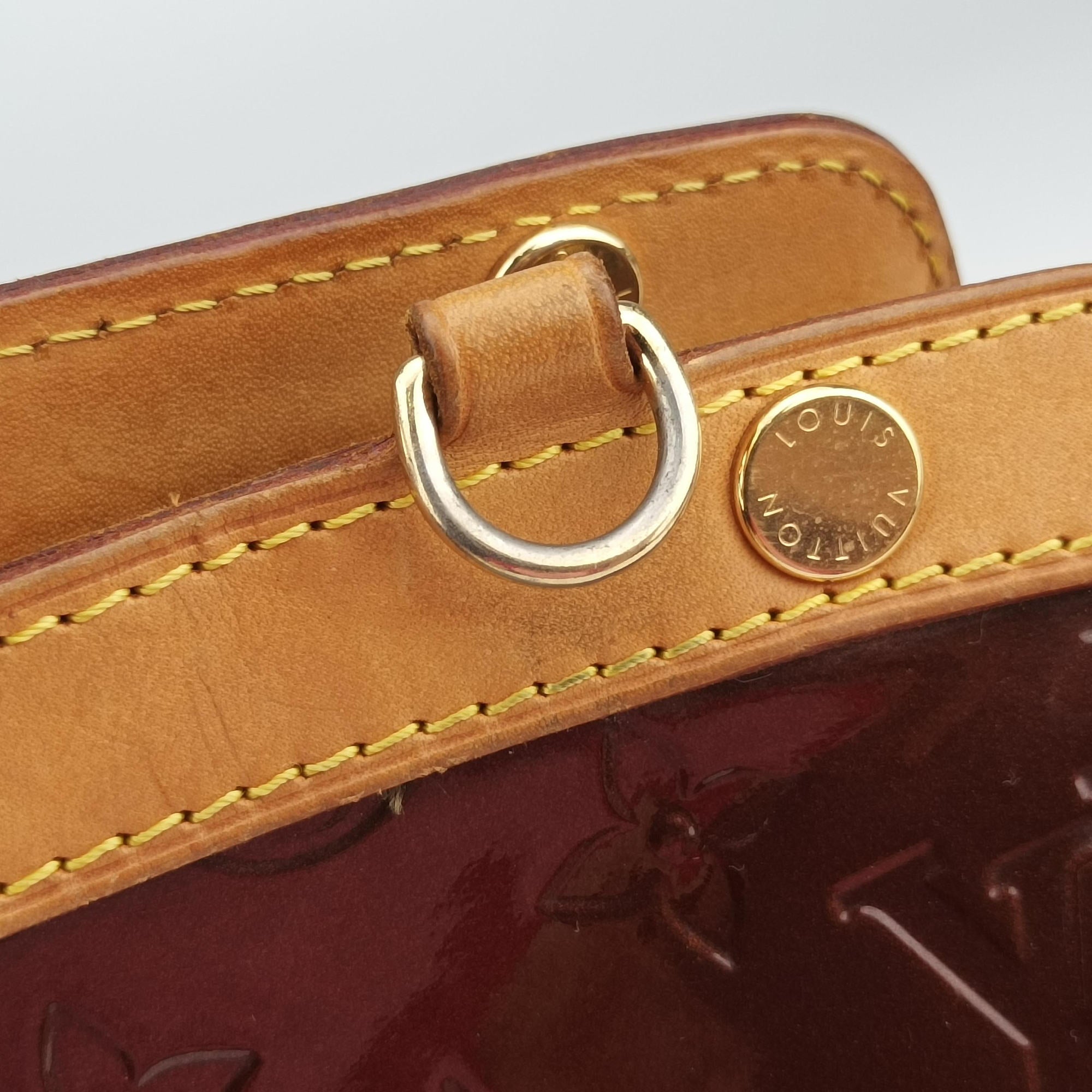 Pre-owned Louis Vuitton Brea MM ROUGE FAUVISTE Vernis M91690 shoulderbag | stylenewstar