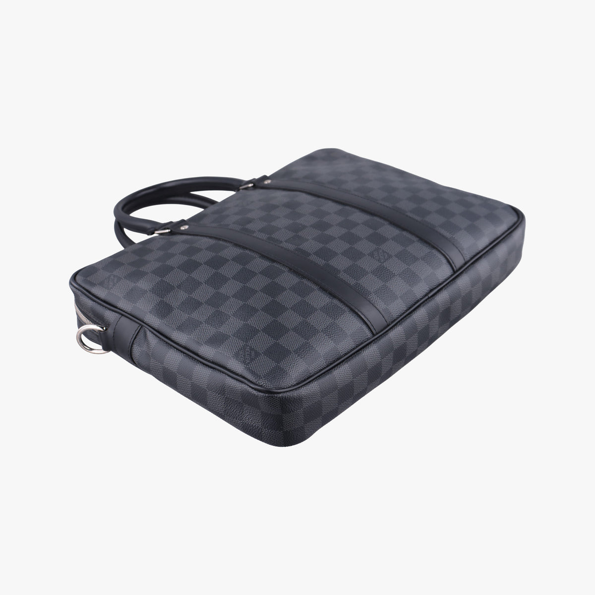 Pre-owned Louis Vuitton Porte Documents Voyage PM Noir Damier Graphite N41478 handbag | stylenewstar