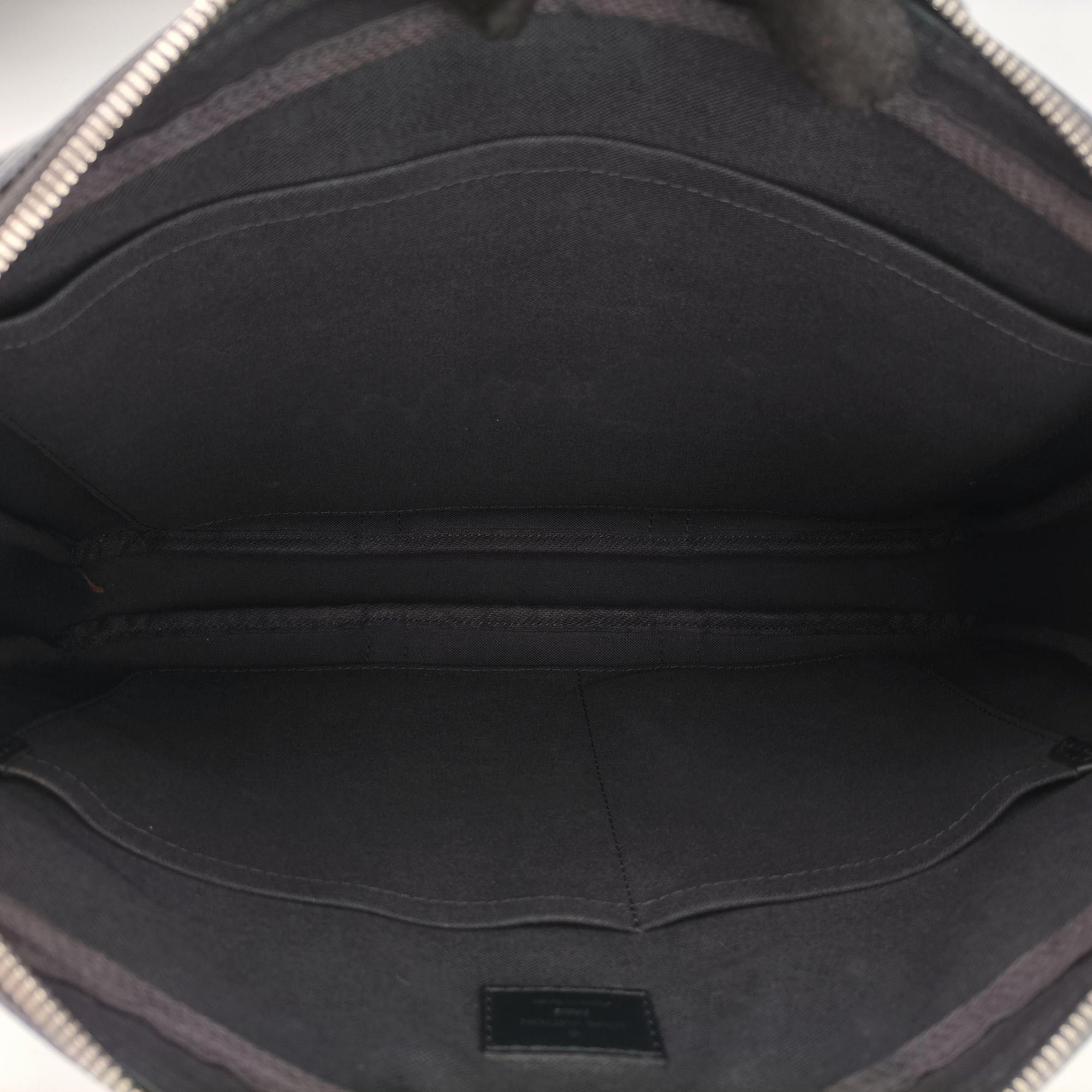 Pre-owned Louis Vuitton Porte Documents Voyage PM Noir Damier Graphite N41478 handbag | stylenewstar