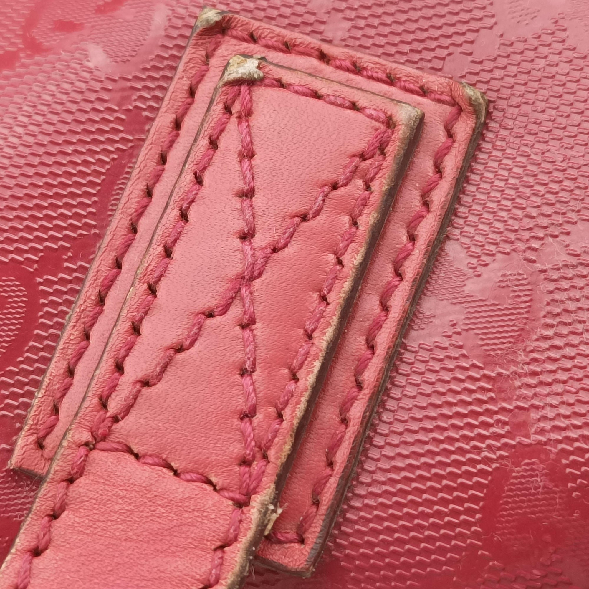 Pre-owned Gucci Guccissima GG Imprime Pink PVC coated canvas 211120 shoulderbag | stylenewstar