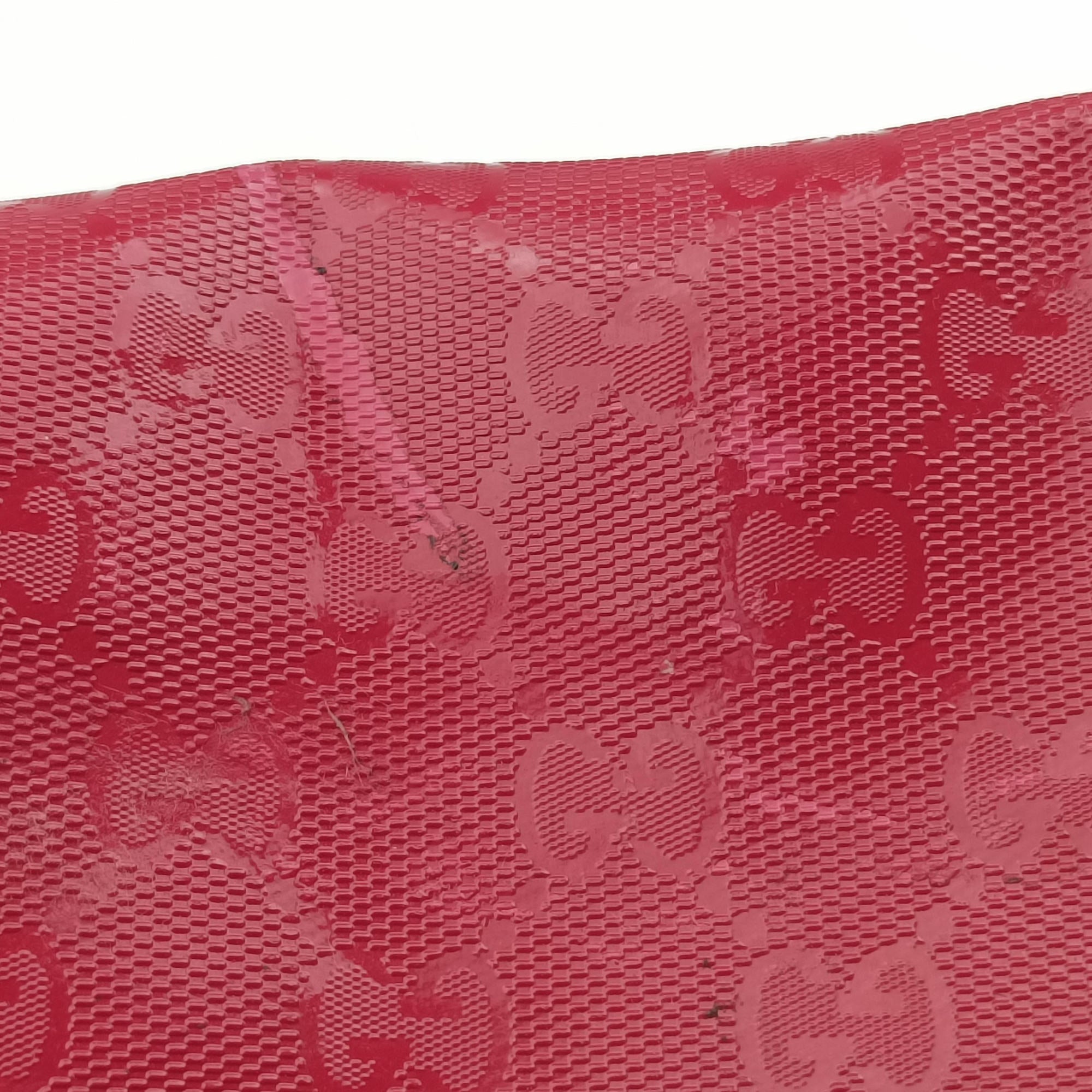Pre-owned Gucci Guccissima GG Imprime Pink PVC coated canvas 211120 shoulderbag | stylenewstar