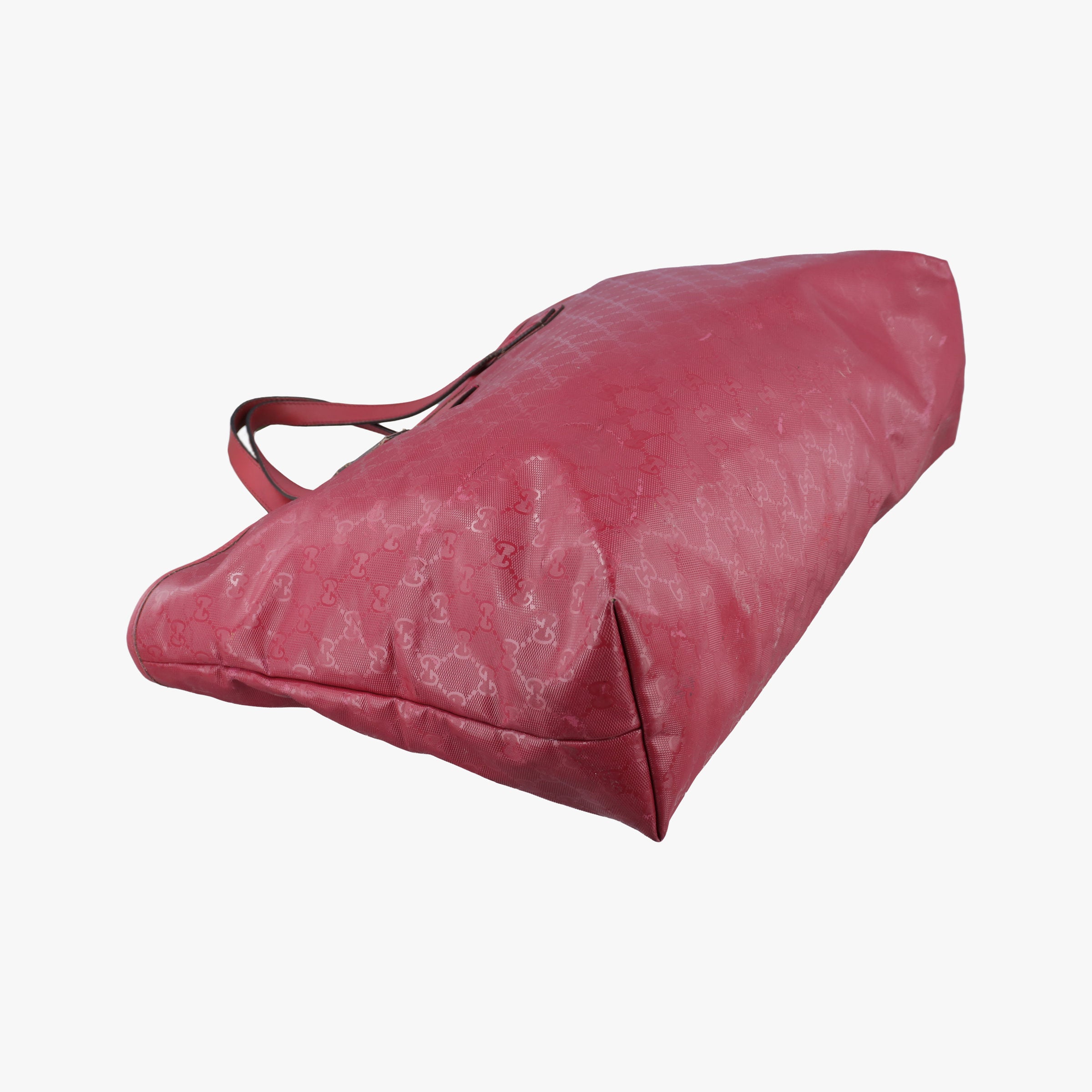 Pre-owned Gucci Guccissima GG Imprime Pink PVC coated canvas 211120 shoulderbag | stylenewstar