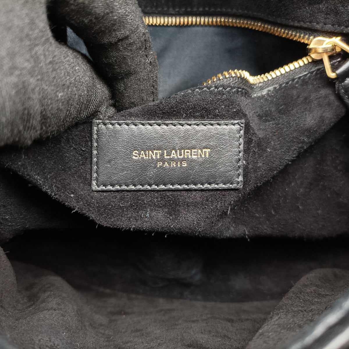 Pre-owned Yves Saint Laurent Y Ligne Black Leather 311214 shoulderbag | stylenewstar