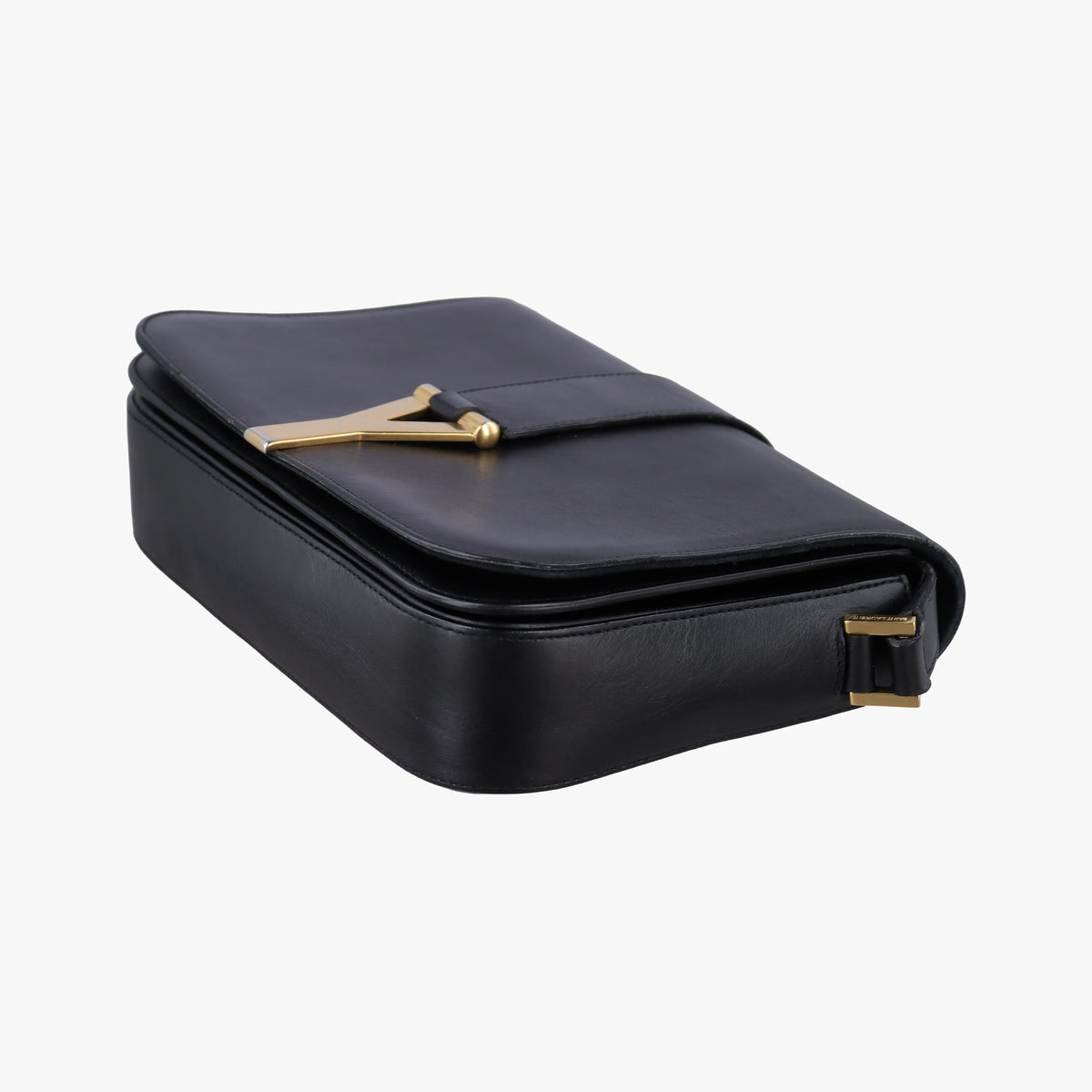 Pre-owned Yves Saint Laurent Y Ligne Black Leather 311214 shoulderbag | stylenewstar