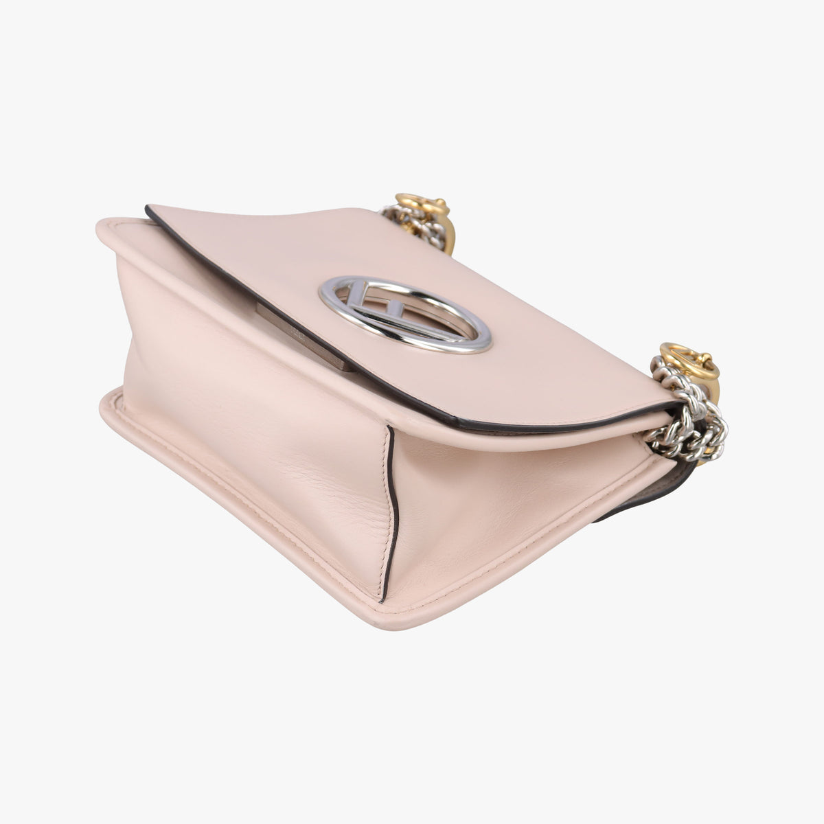 Pre-owned Fendi KAN I F Pink Leather 8BT286 shoulderbag | stylenewstar