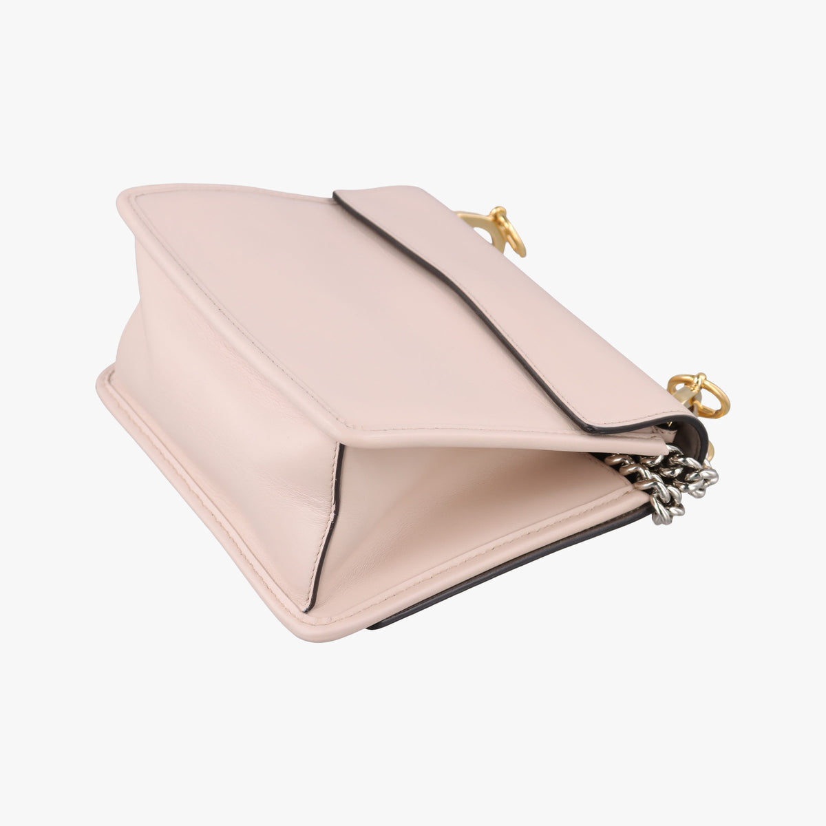 Pre-owned Fendi KAN I F Pink Leather 8BT286 shoulderbag | stylenewstar