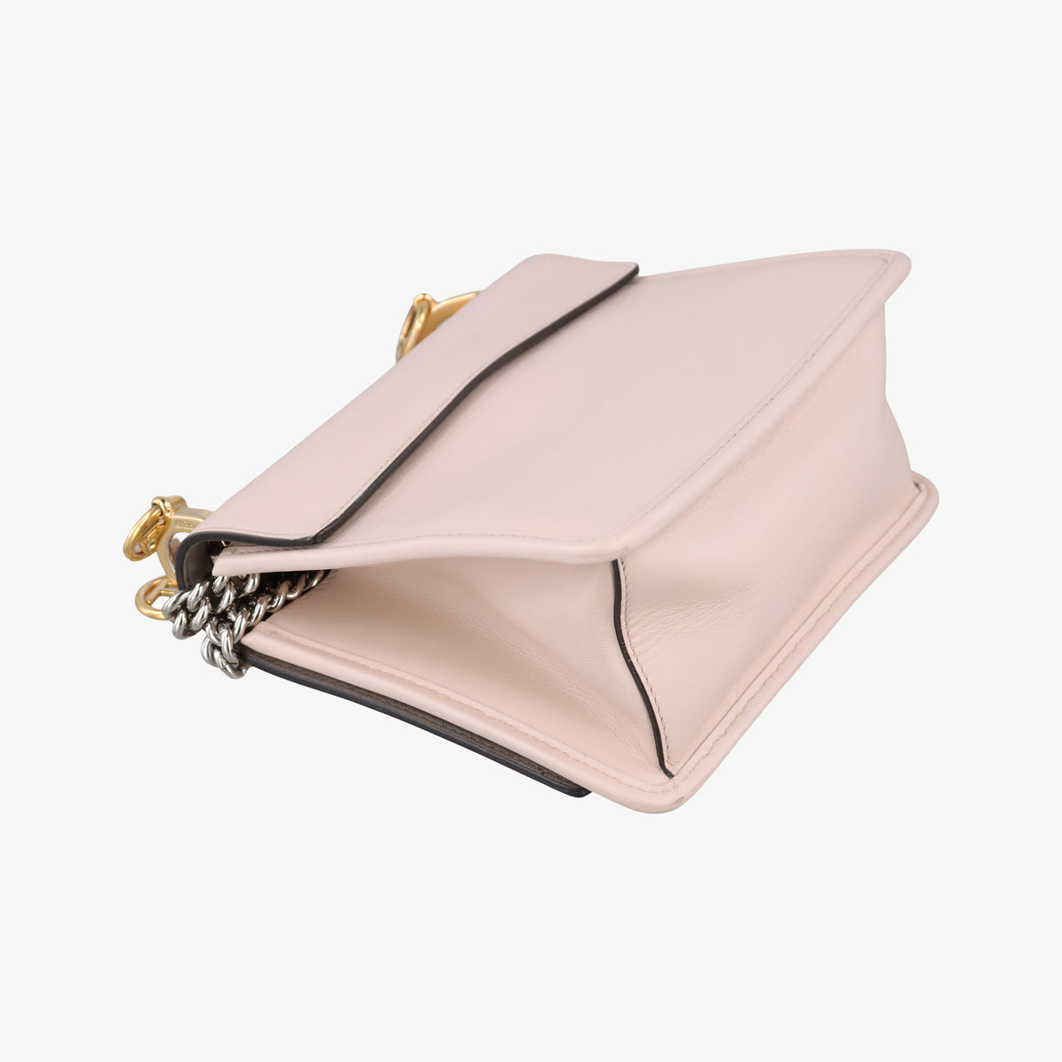 Pre-owned Fendi KAN I F Pink Leather 8BT286 shoulderbag | stylenewstar