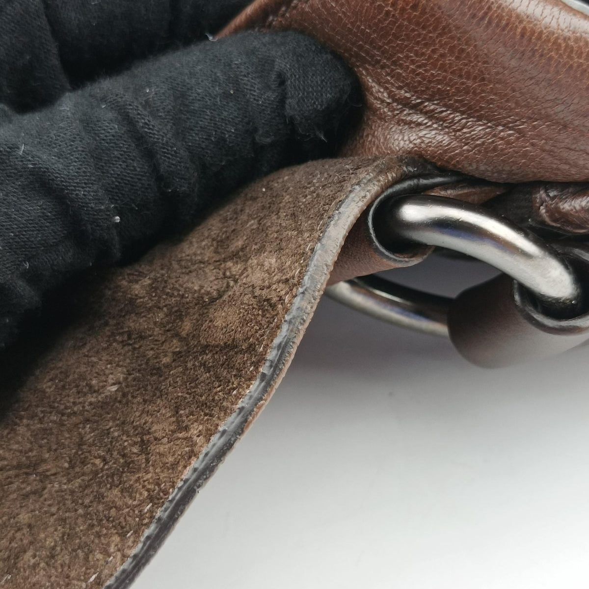 Pre-owned Prada Messenger Brown Leather VA0820 shoulderbag | stylenewstar