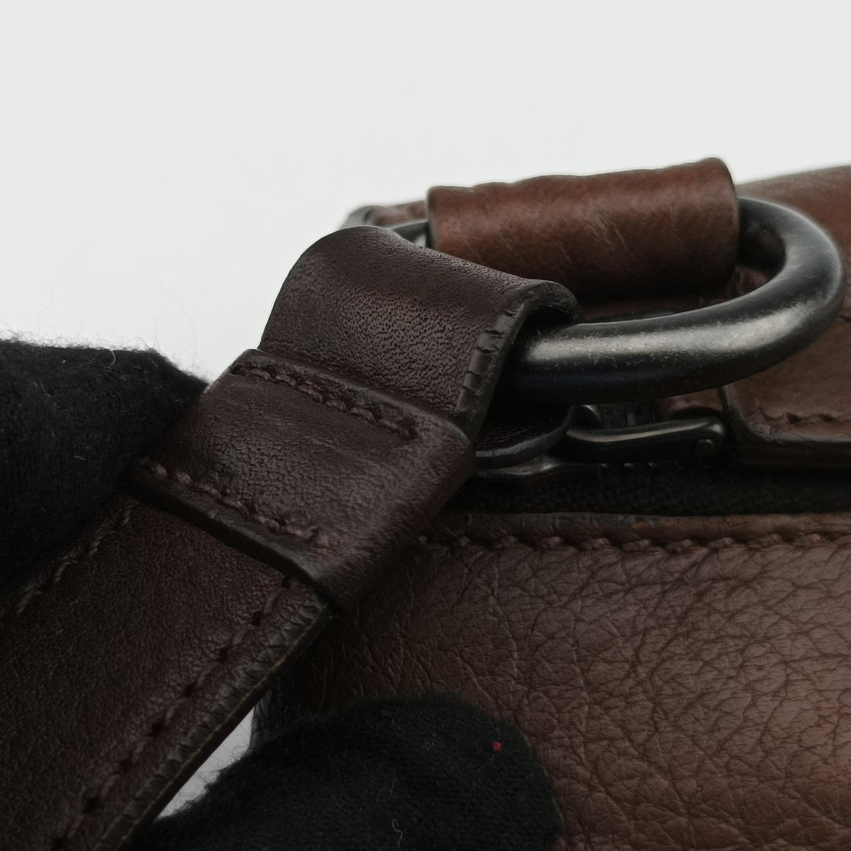 Pre-owned Prada Messenger Brown Leather VA0820 shoulderbag | stylenewstar