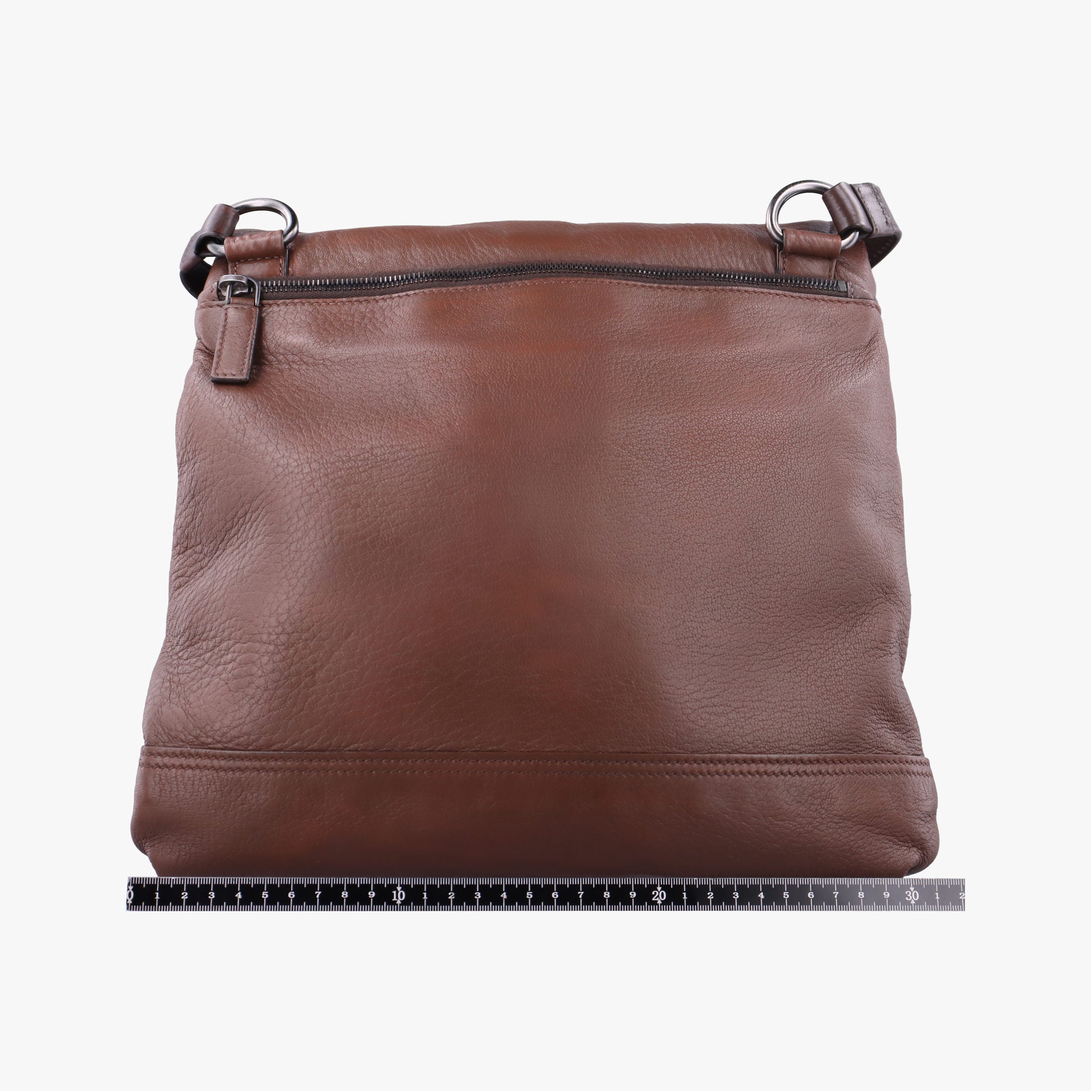 Pre-owned Prada Messenger Brown Leather VA0820 shoulderbag | stylenewstar