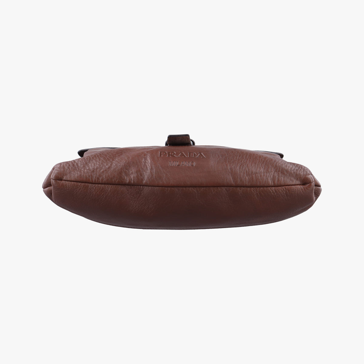 Pre-owned Prada Messenger Brown Leather VA0820 shoulderbag | stylenewstar