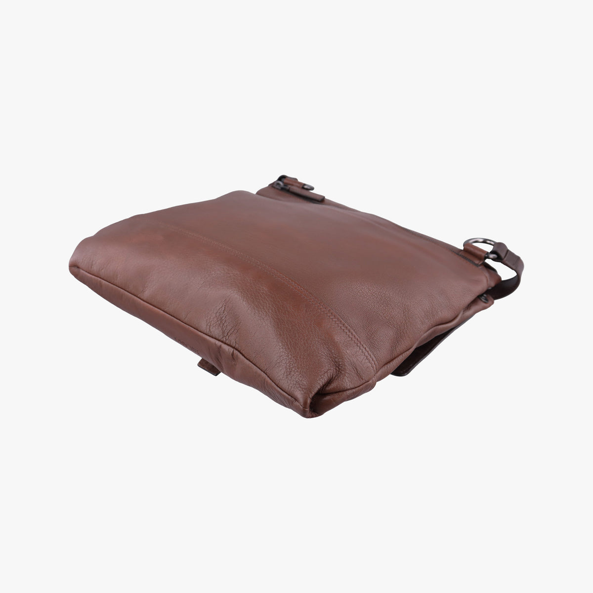 Pre-owned Prada Messenger Brown Leather VA0820 shoulderbag | stylenewstar