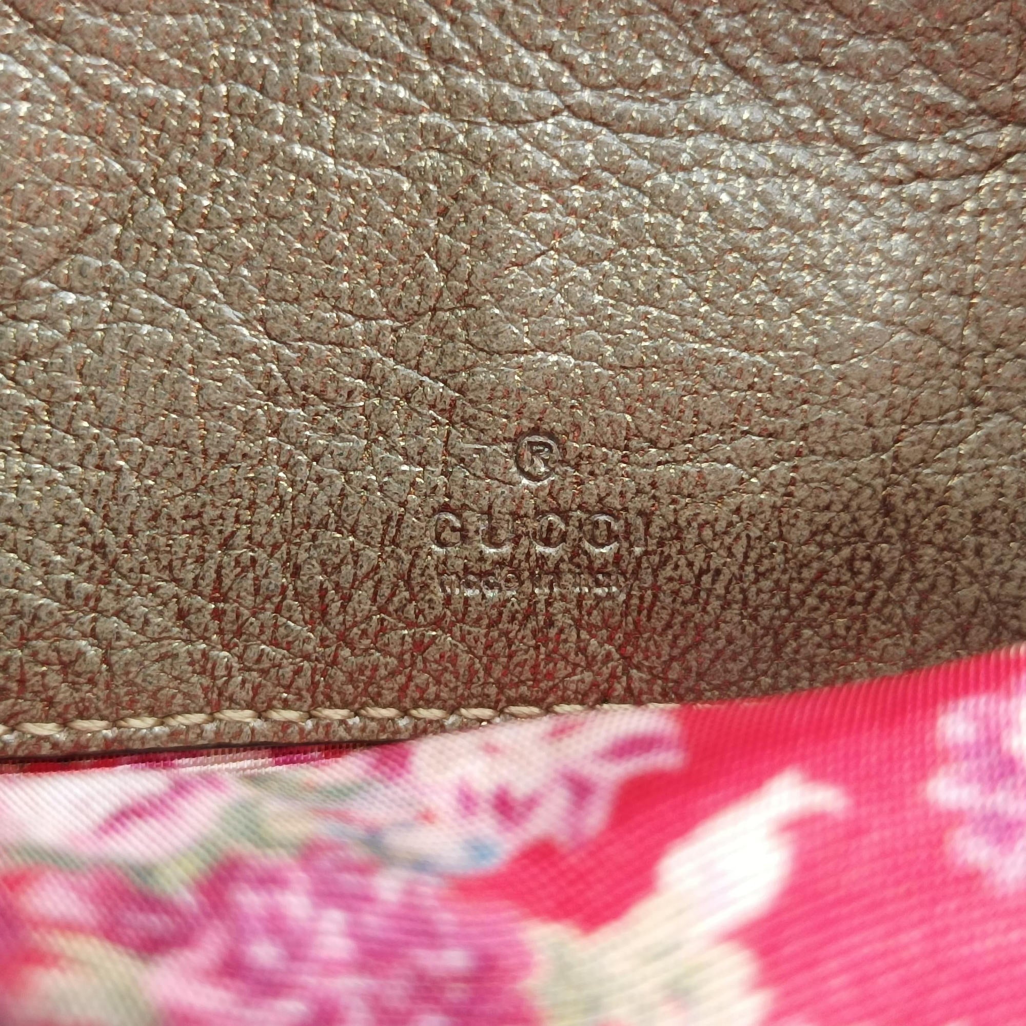 Pre-owned Gucci Laminate Red×Green Leather 534951 shoulderbag | stylenewstar
