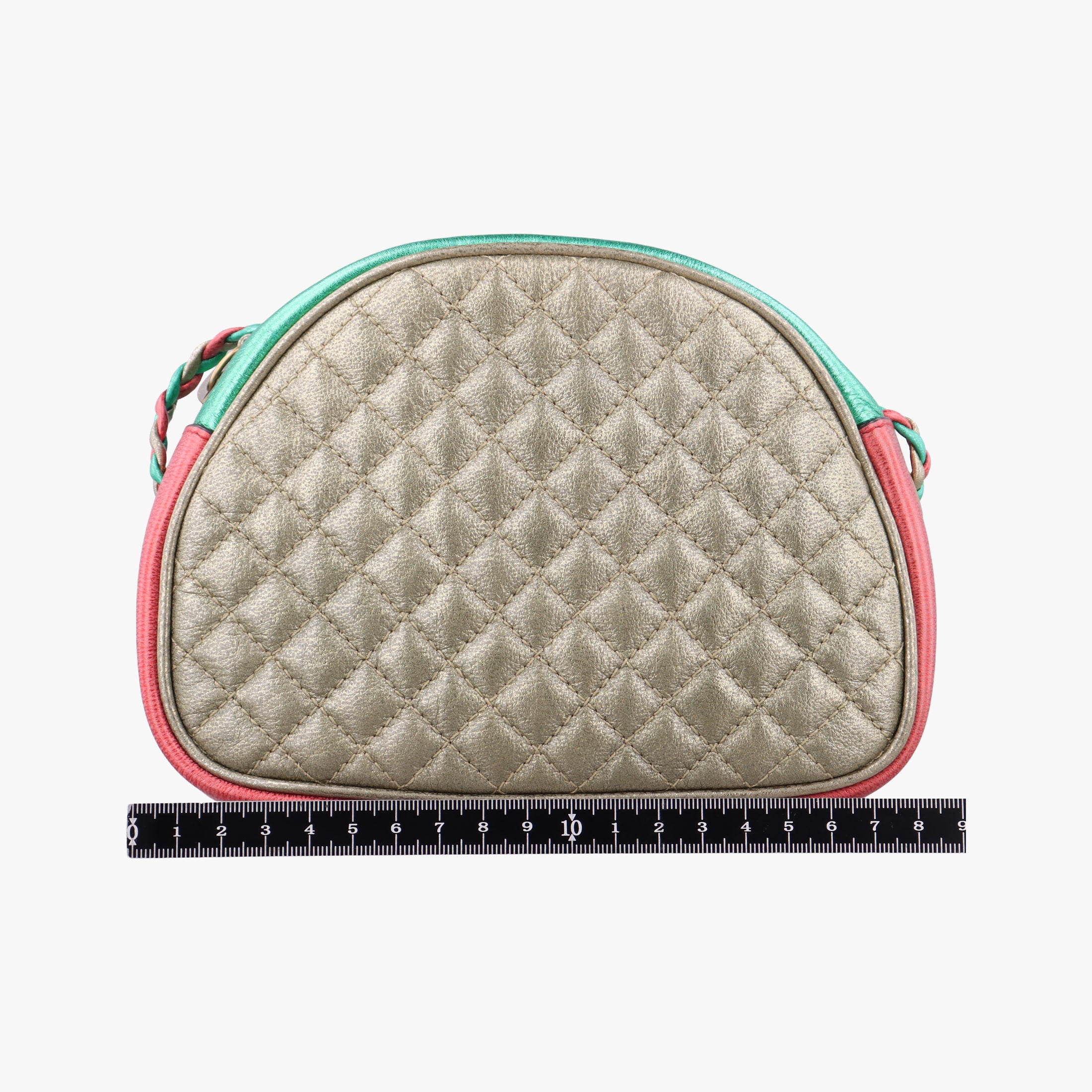 Pre-owned Gucci Laminate Red×Green Leather 534951 shoulderbag | stylenewstar