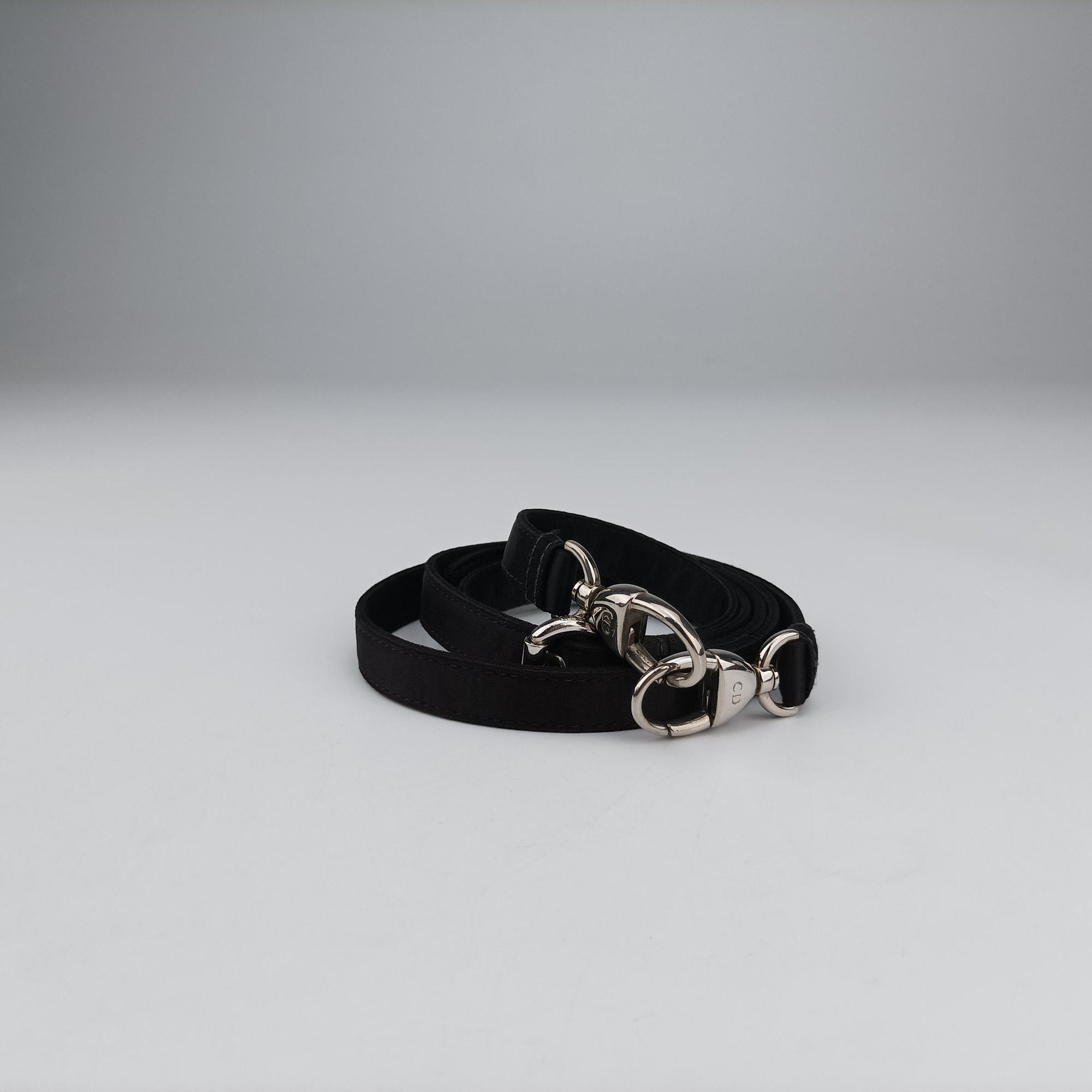 Pre-owned Christian Dior Lady Dior Black Silk  shoulderbag | stylenewstar