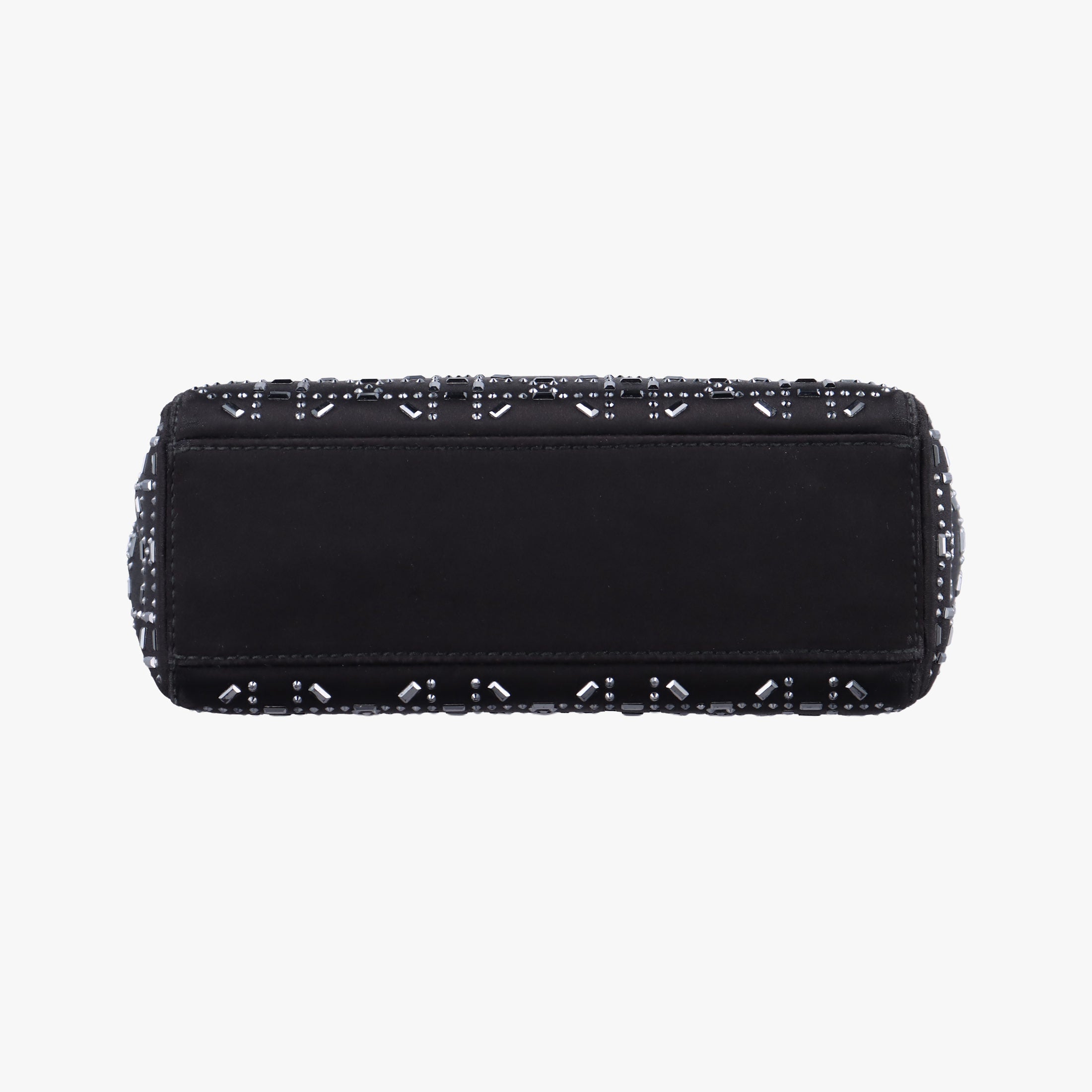 Pre-owned Christian Dior Lady Dior Black Silk  shoulderbag | stylenewstar
