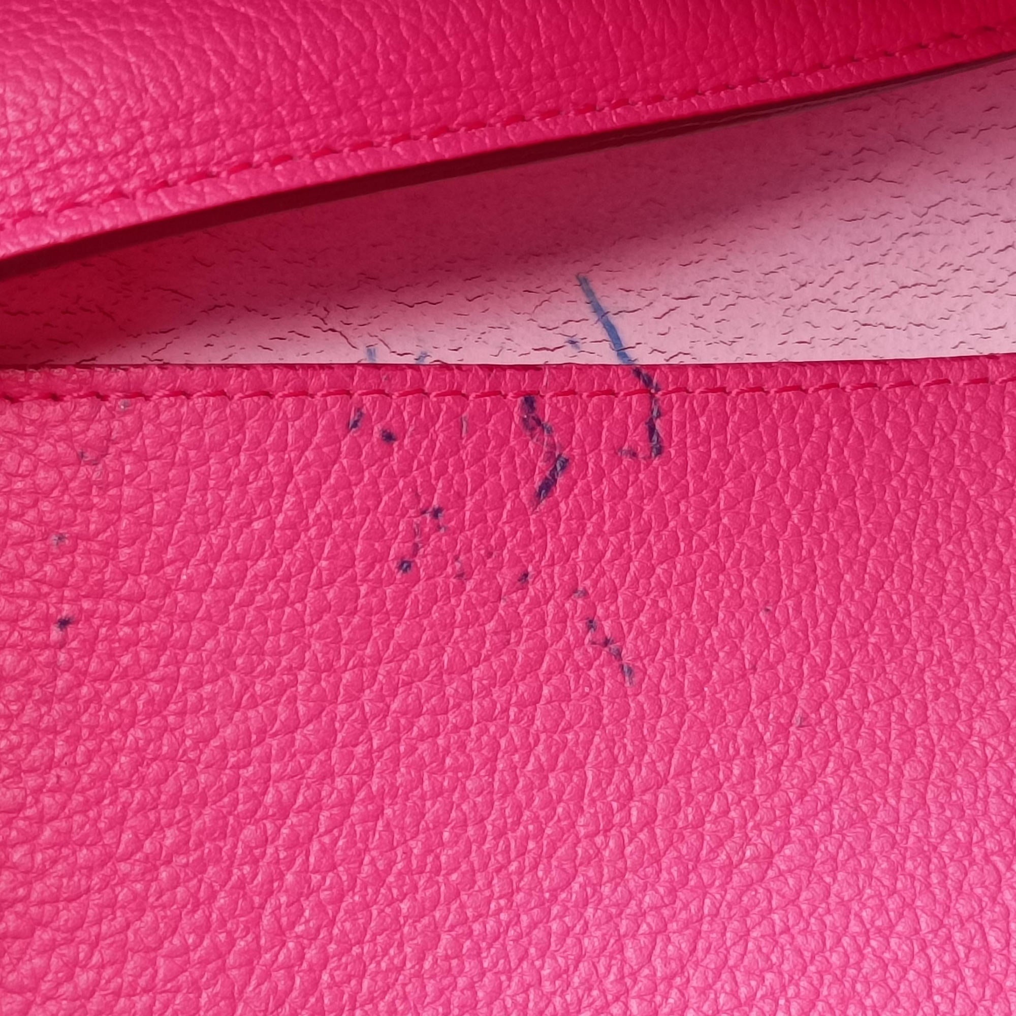 Pre-owned Christian Dior Open Bar Tote Pink Leather  shoulderbag | stylenewstar