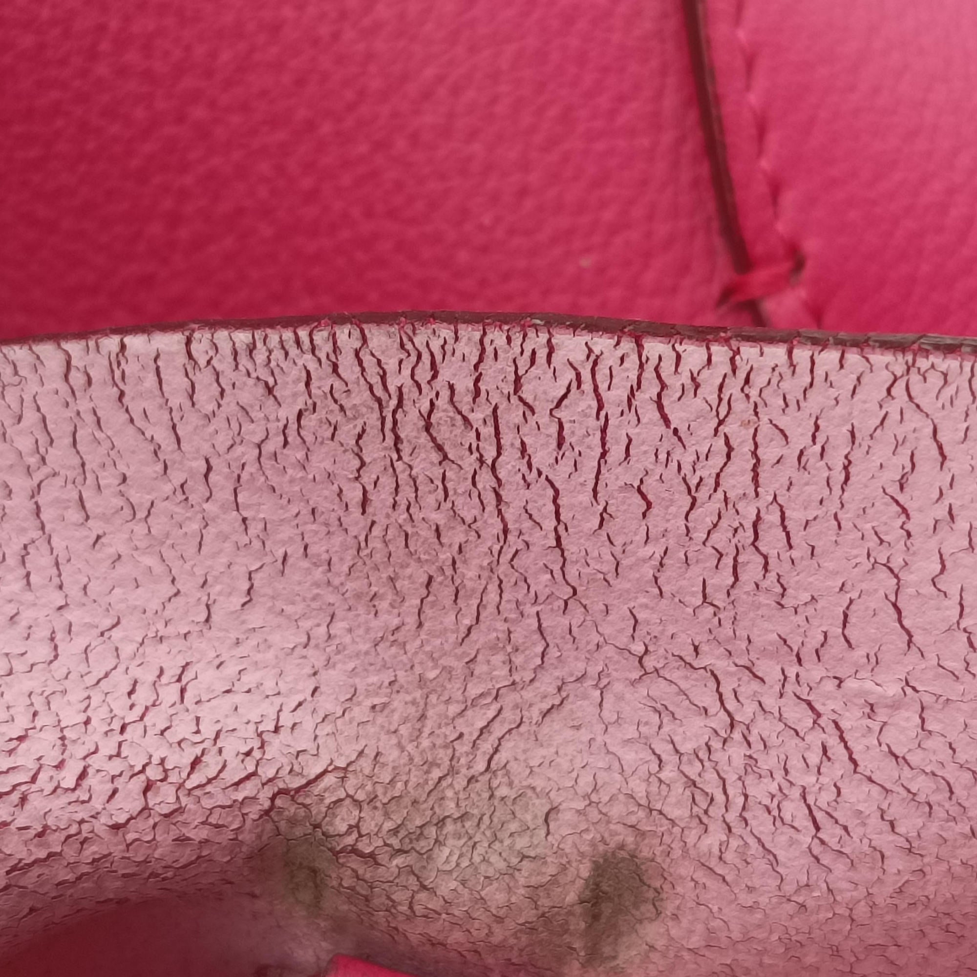 Pre-owned Christian Dior Open Bar Tote Pink Leather  shoulderbag | stylenewstar