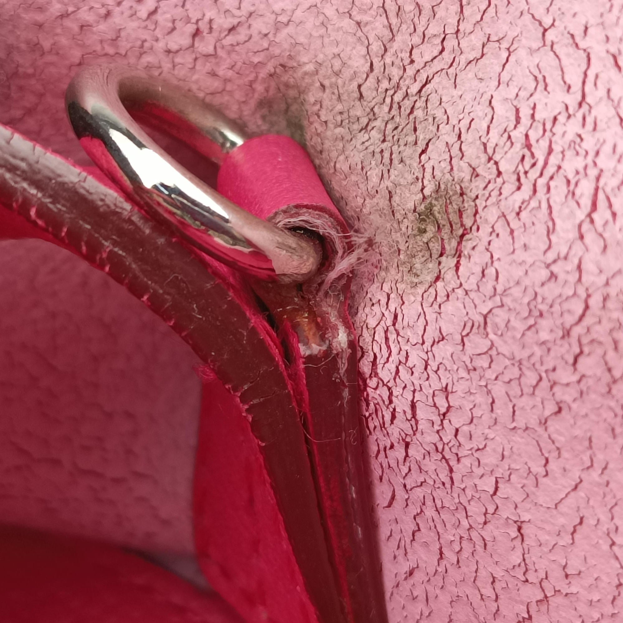 Pre-owned Christian Dior Open Bar Tote Pink Leather  shoulderbag | stylenewstar