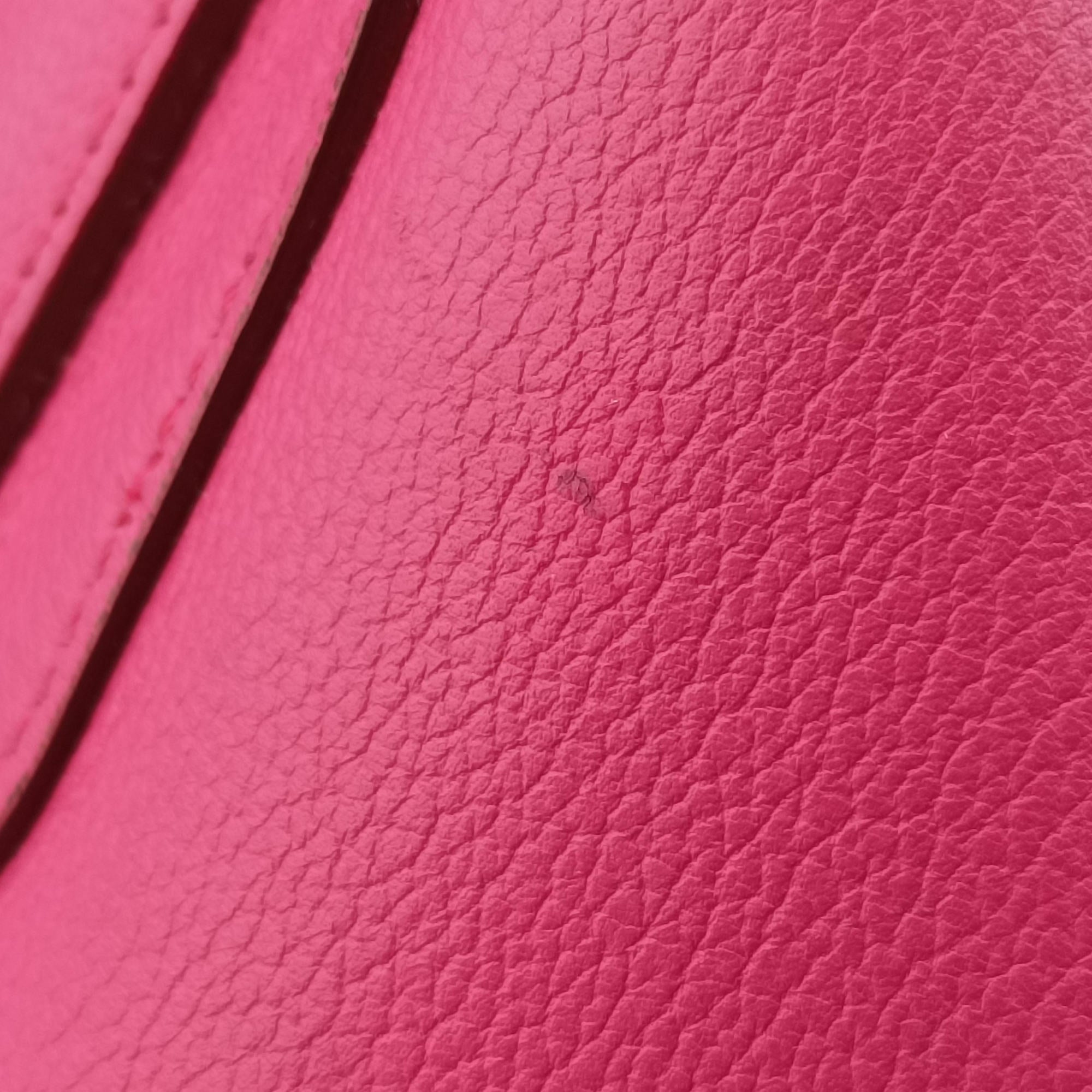 Pre-owned Christian Dior Open Bar Tote Pink Leather  shoulderbag | stylenewstar