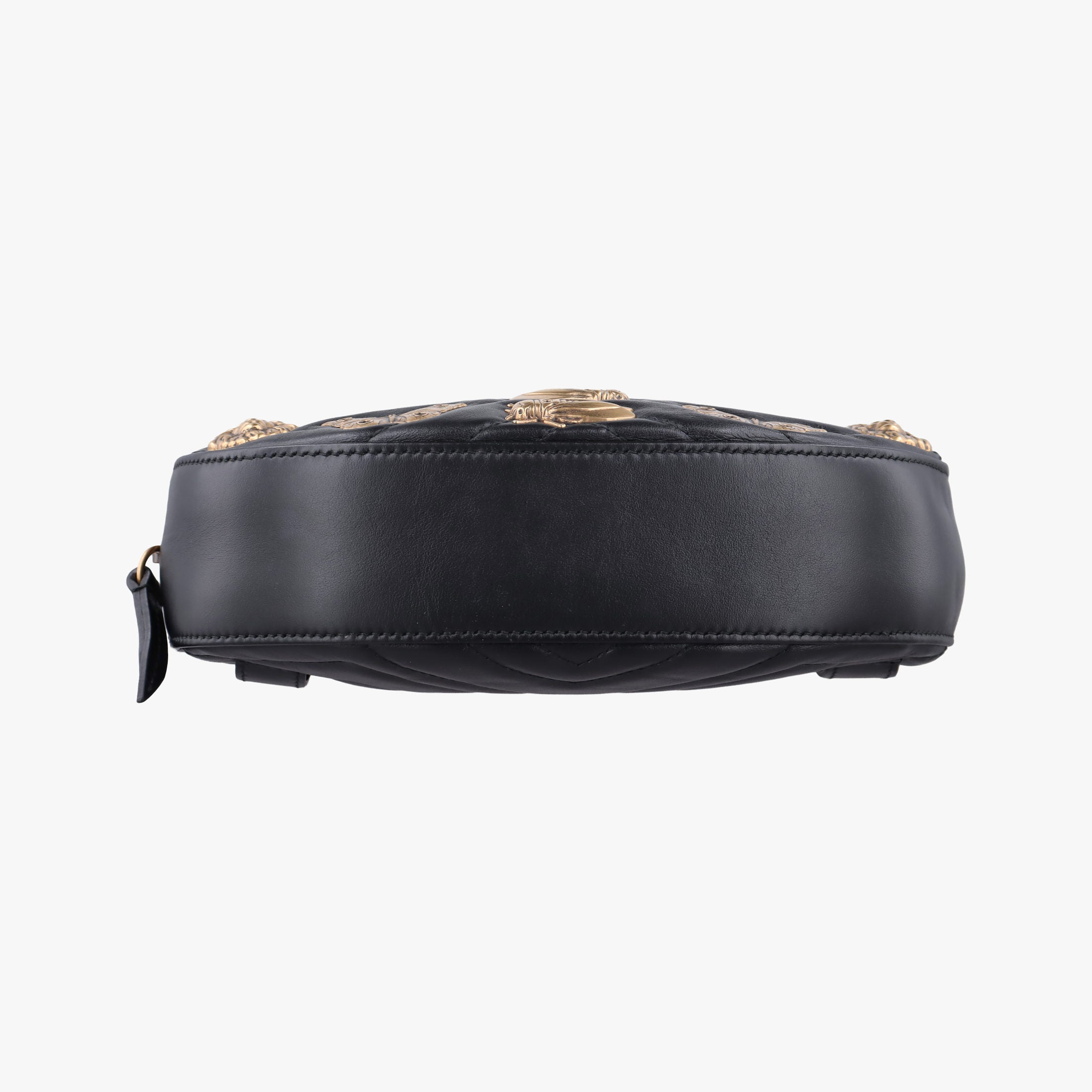 Vintage Gucci GG Marmont Animalier Black Leather 491294 clutchbag | stylenewstar