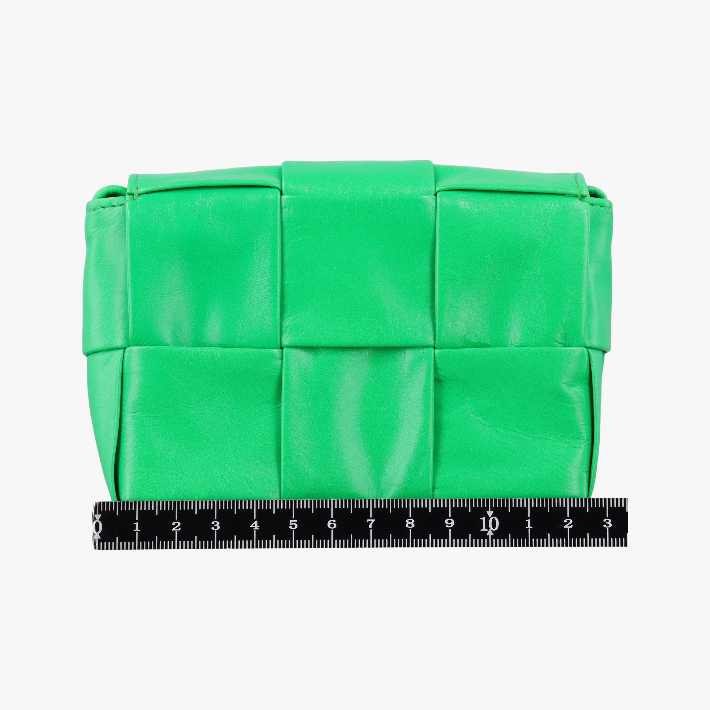 Pre-owned Bottega Veneta candy cassette Green lambskin  shoulderbag | stylenewstar